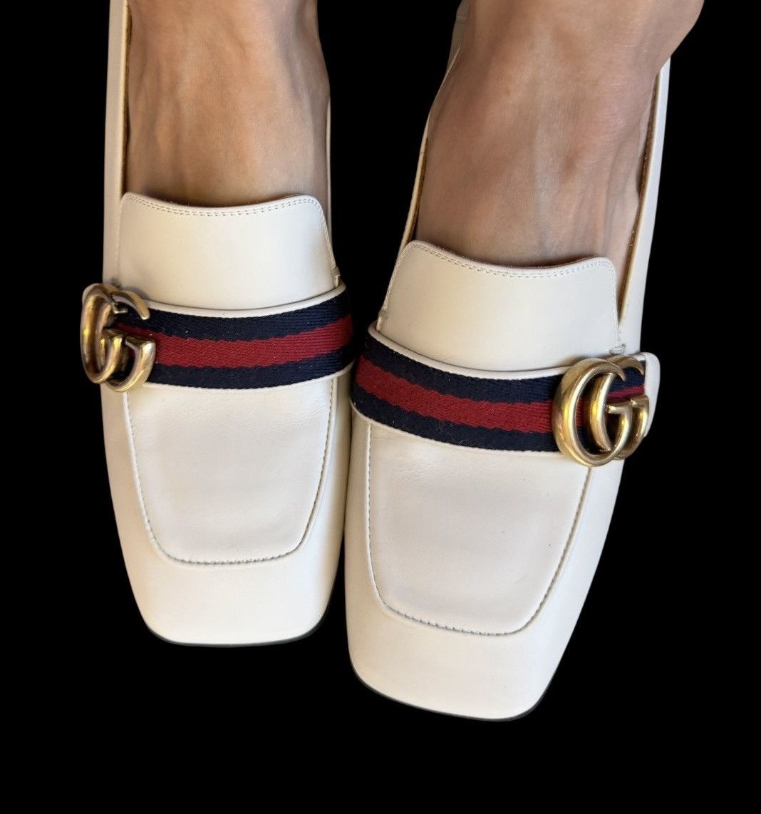 Gucci Gucci Peyton Marmont GG faux pearls loafers shoes 37.5 Size US 7.5 / IT 37.5 - 2 Thumbnail