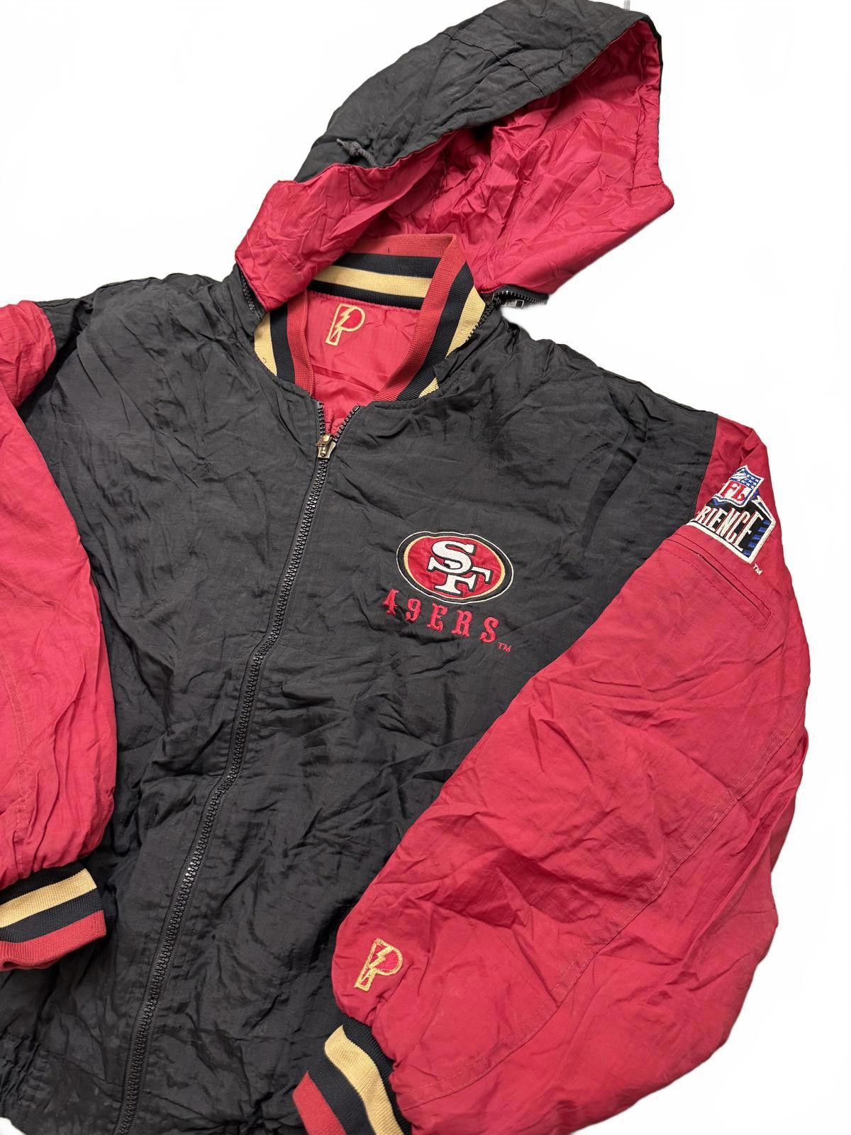 Starter Vintage San Francisco 49ers Hooded Jacket - Black and Red Size US XL / EU 56 / 4 - 2 Thumbnail