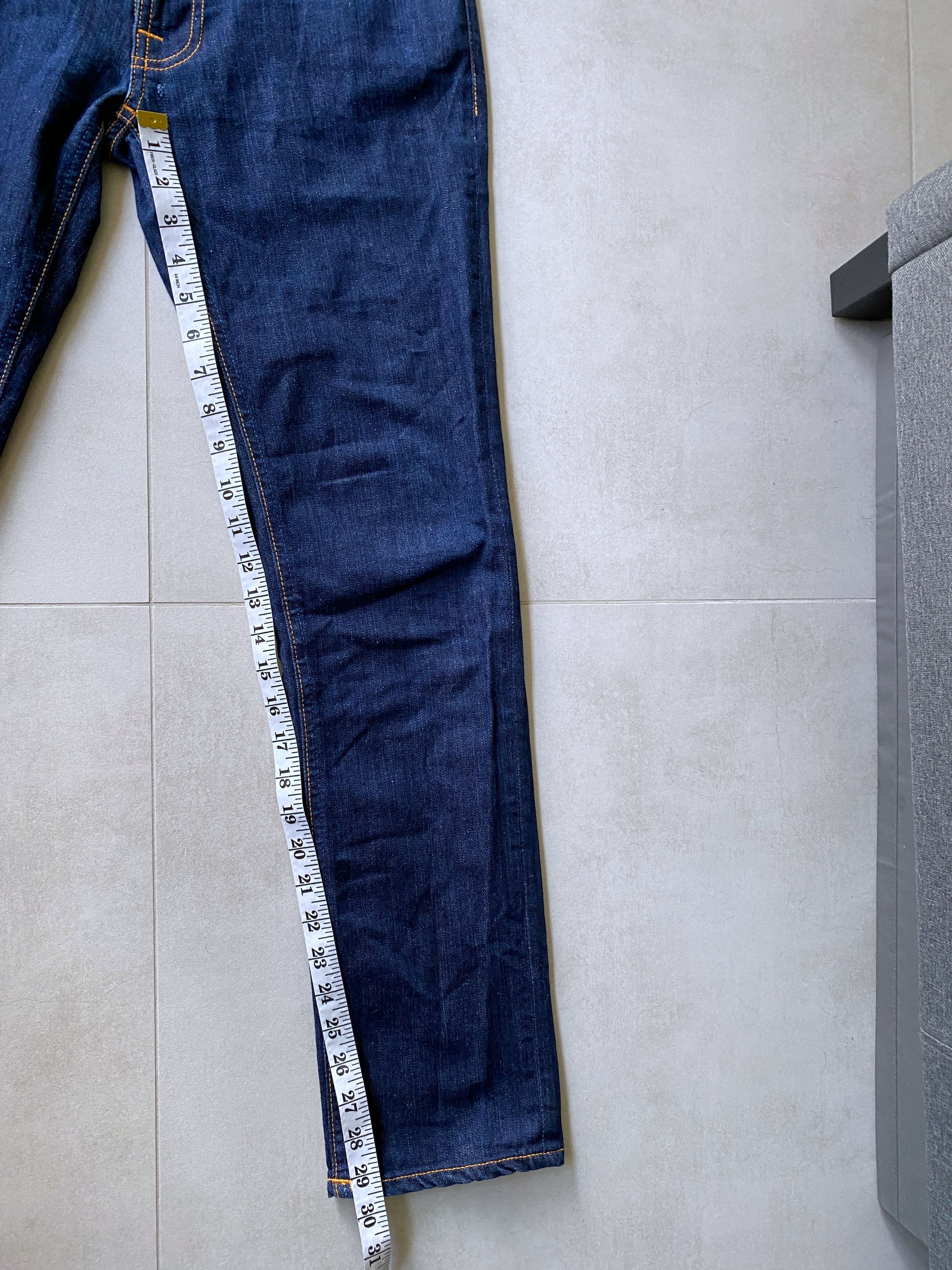 Denime × Nudie Jeans Nudie Jeans Thin Finn Org Dry Ecru Embo Denim jeans s W32 32 Size US 32 / EU 48 - 9 Thumbnail