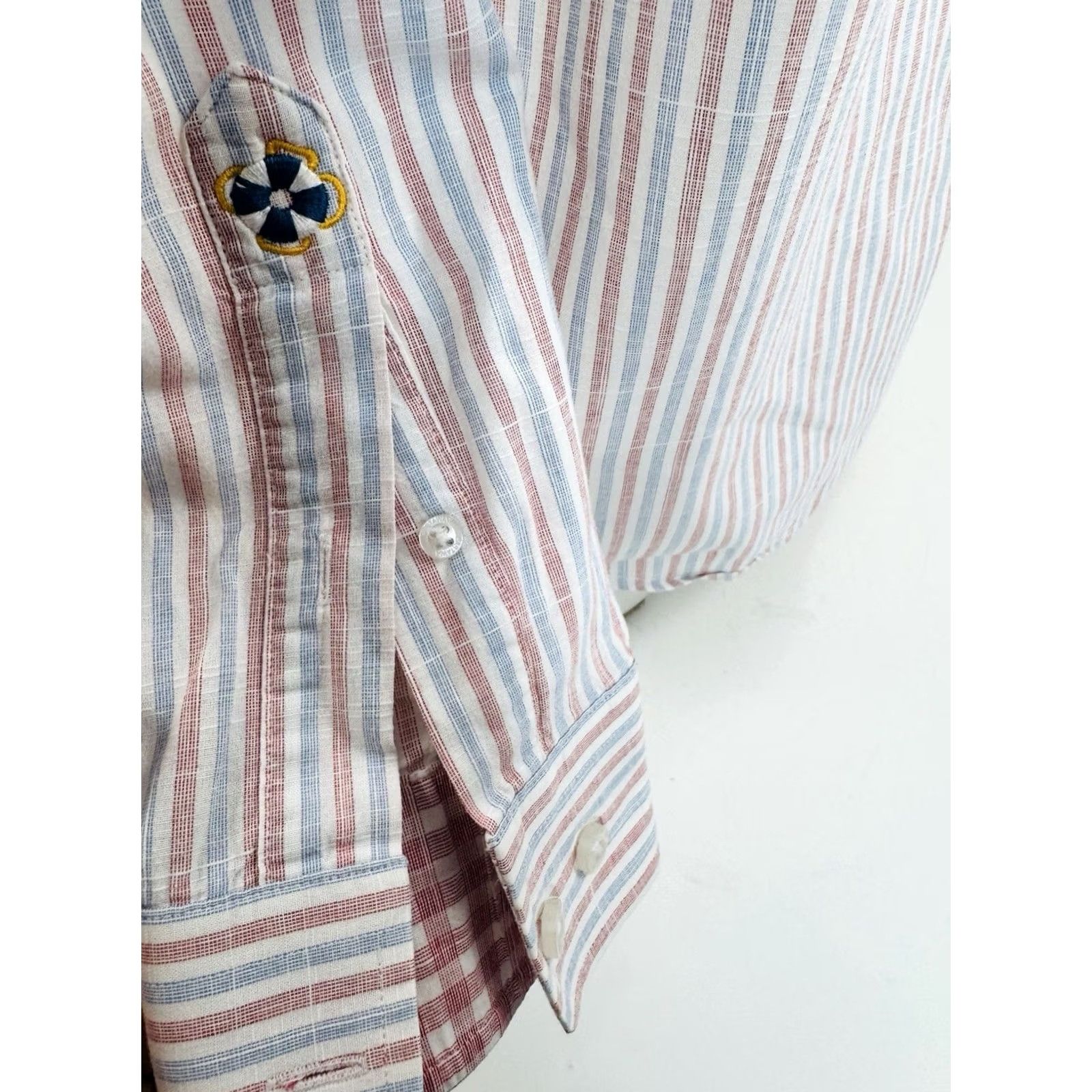 Alife Castaway Shirt Mens M Red Nantucket Embroidered Life Saver Logo Striped EXCELLENT Size US M / EU 48-50 / 2 - 3 Thumbnail