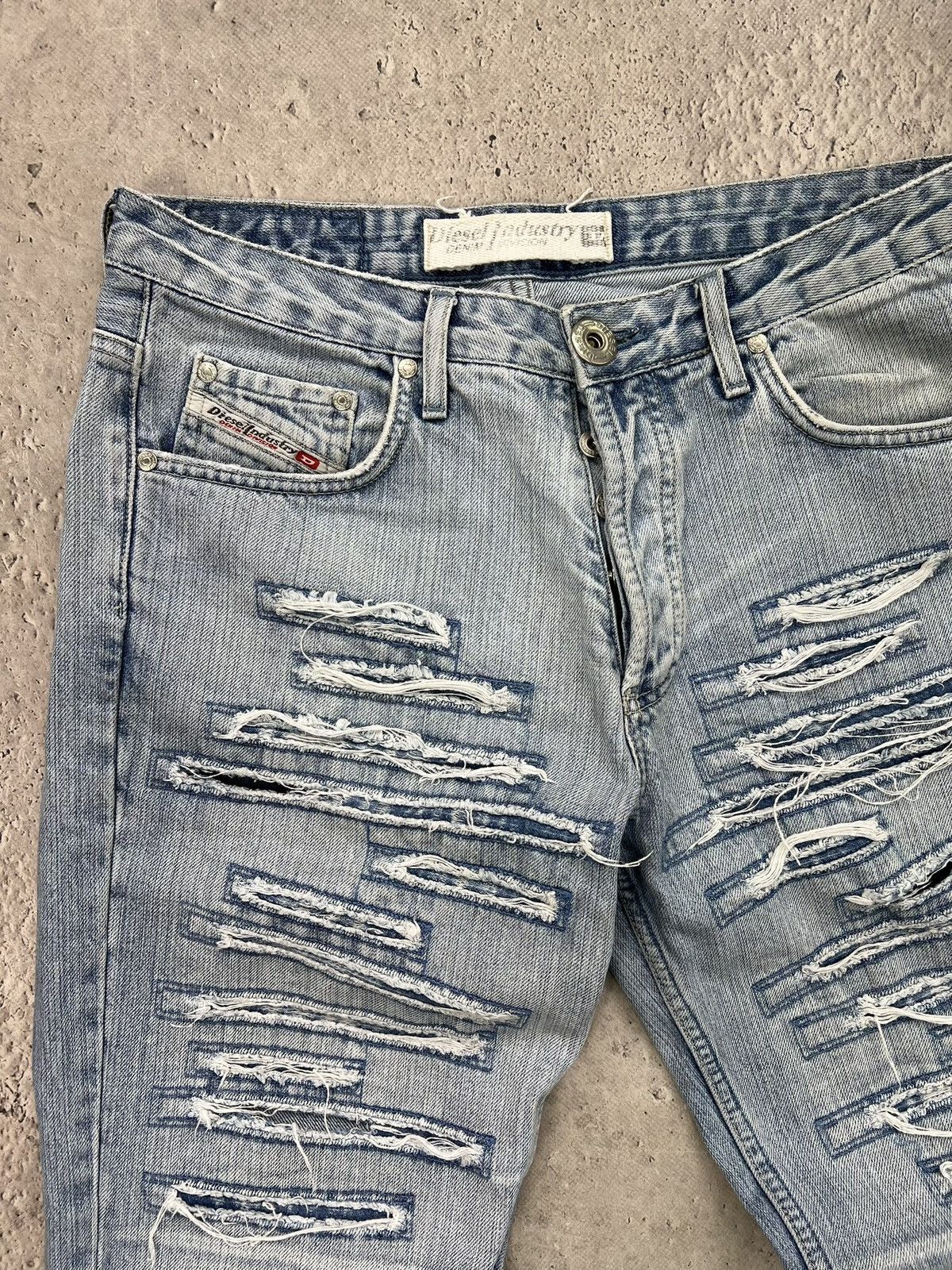 Diesel Vintage cargo denim distressed rare Diesel y2k jeans pants Size US 32 / EU 48 - 4 Thumbnail