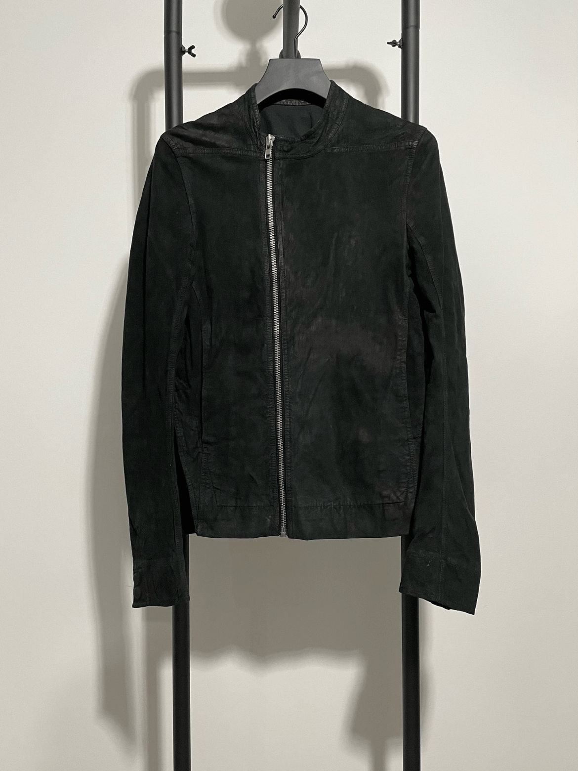 Rick Owens Rick Owens Cross Zipper Leather Jacket | Grailed
