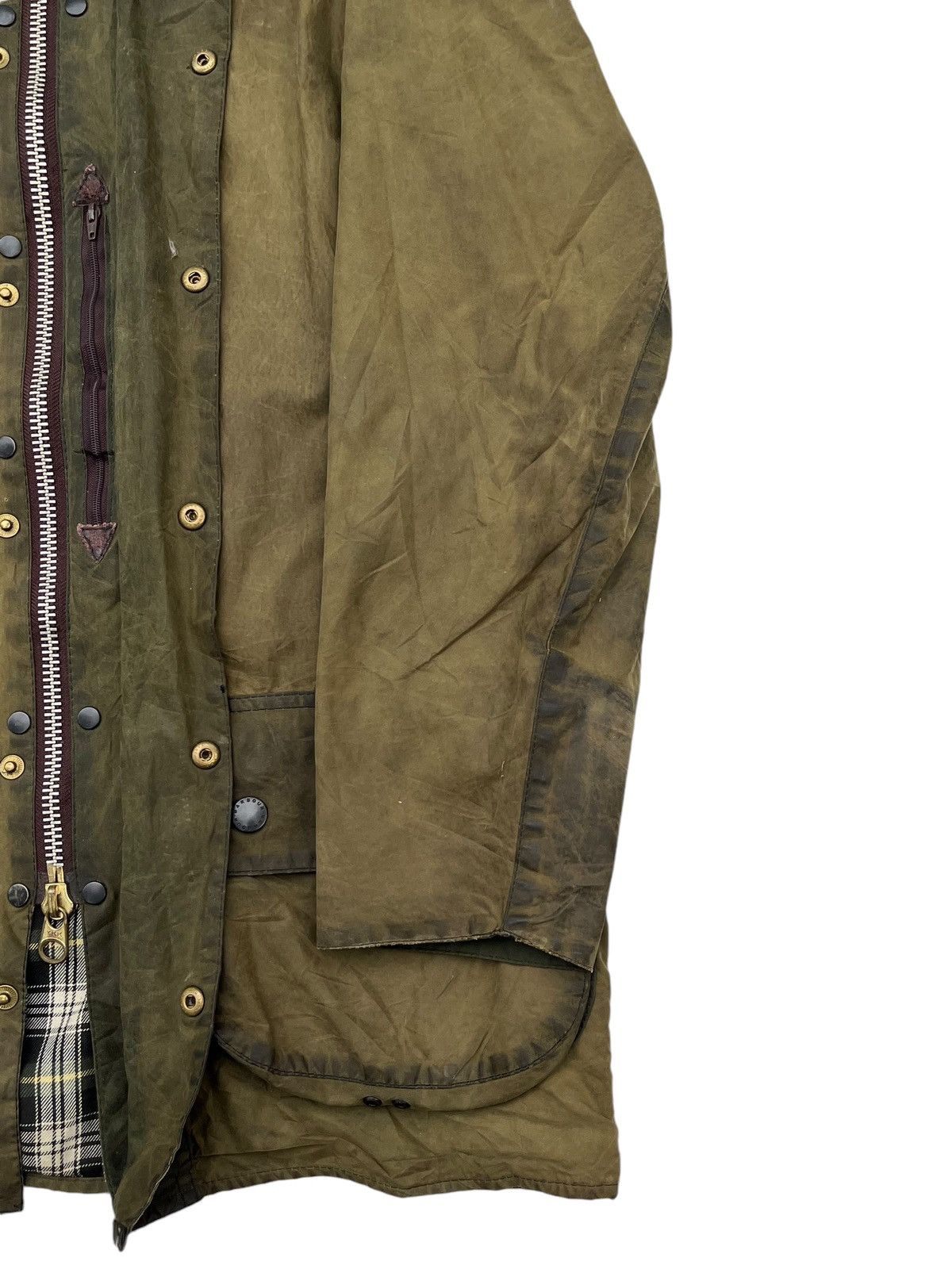 Barbour × Vintage Vtg Barbour Beaufort Jacket Zip Up Size US M / EU 48-50 / 2 - 6 Thumbnail