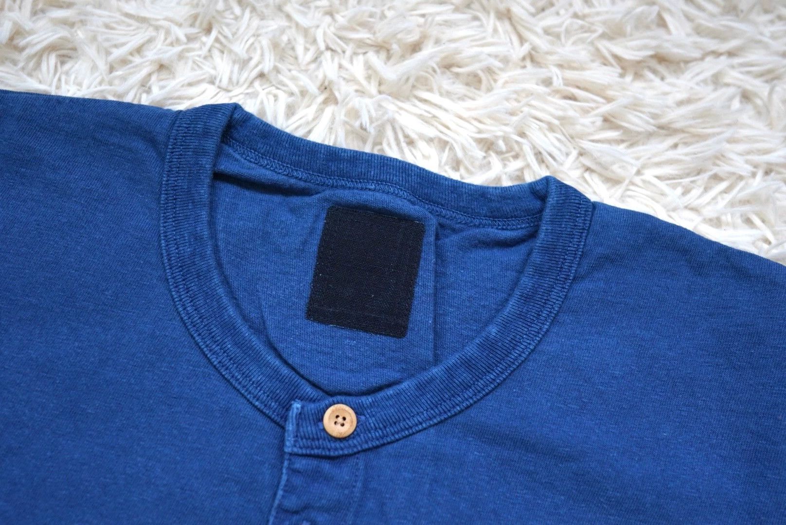 Visvim visvim ict short sleeve indigo henley neck tee S SS Size US M / EU 48-50 / 2 - 5 Thumbnail