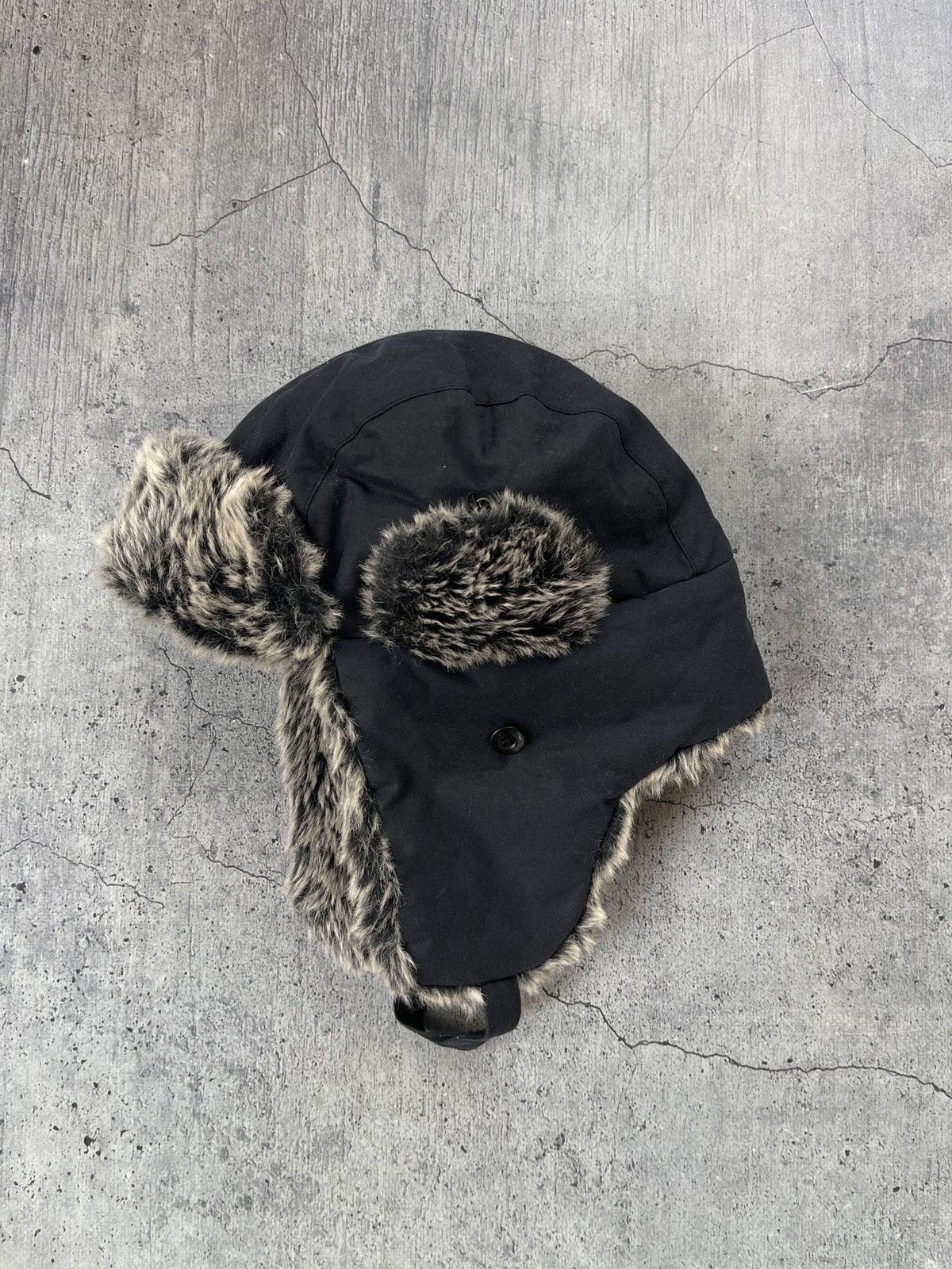 Japanese Brand Black Faux Fur Hat Size ONE SIZE - 1 Thumbnail