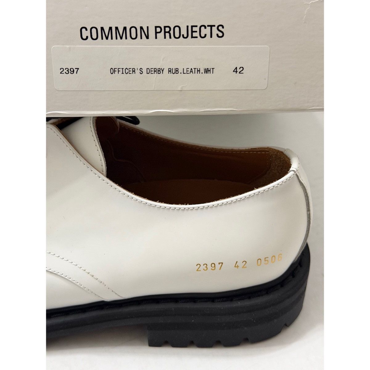 Common Projects COMMON PROJECTS WHITE OFFICER DERBY SHOES Size US 9 / EU 42 - 20 Thumbnail