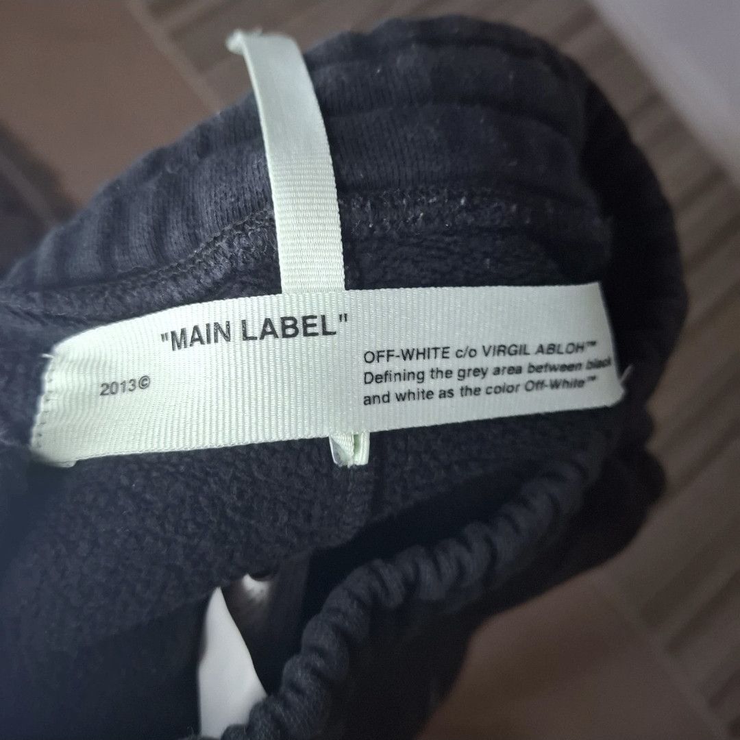 Off-White OFF-WHITE Diagonal Outline Marker Arrows Black Joggers Size US 26 / EU 42 - 7 Thumbnail