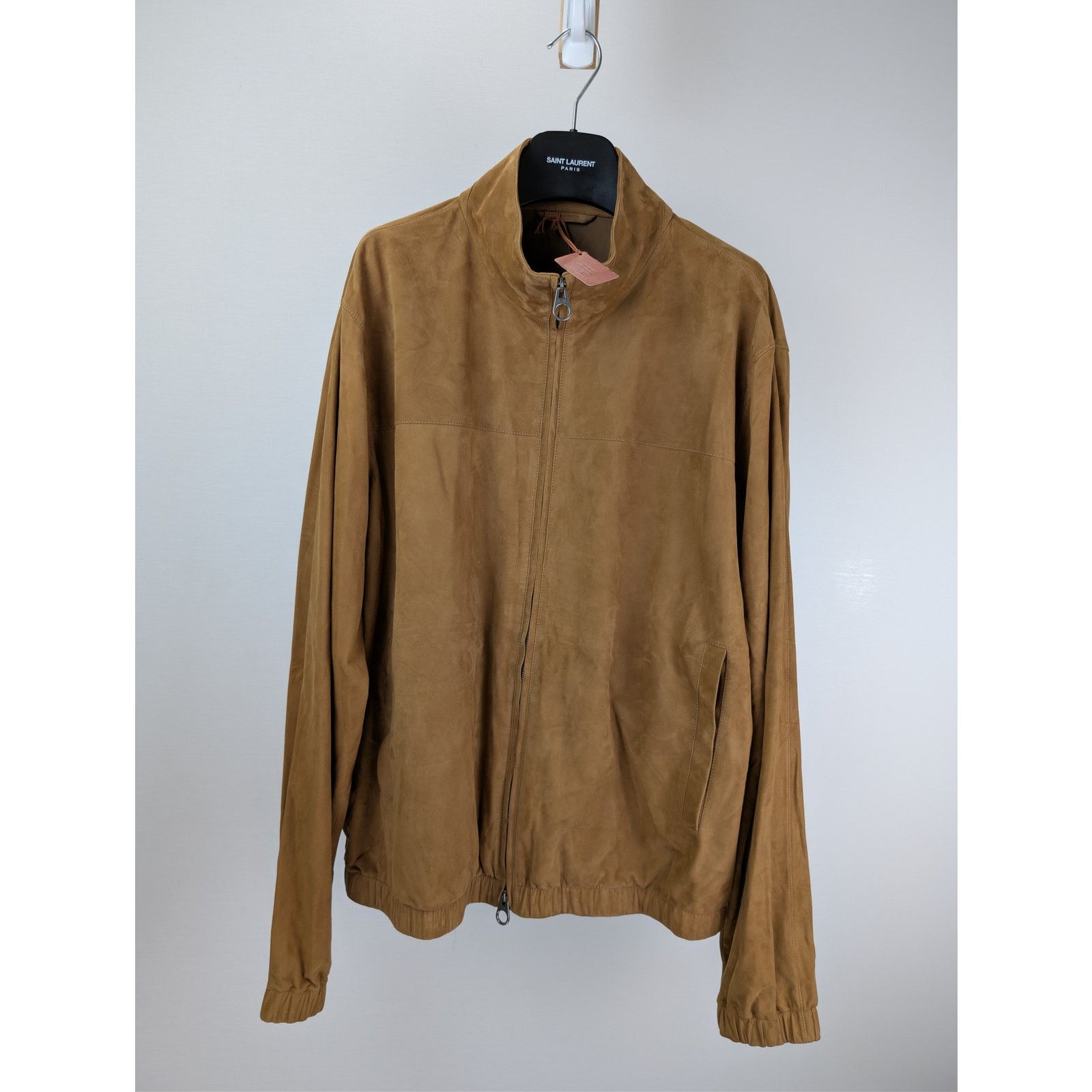 Loro Piana o1rshd1 Bomber Lowered Jacket in Camel Size US XL / EU 56 / 4 - 9 Thumbnail