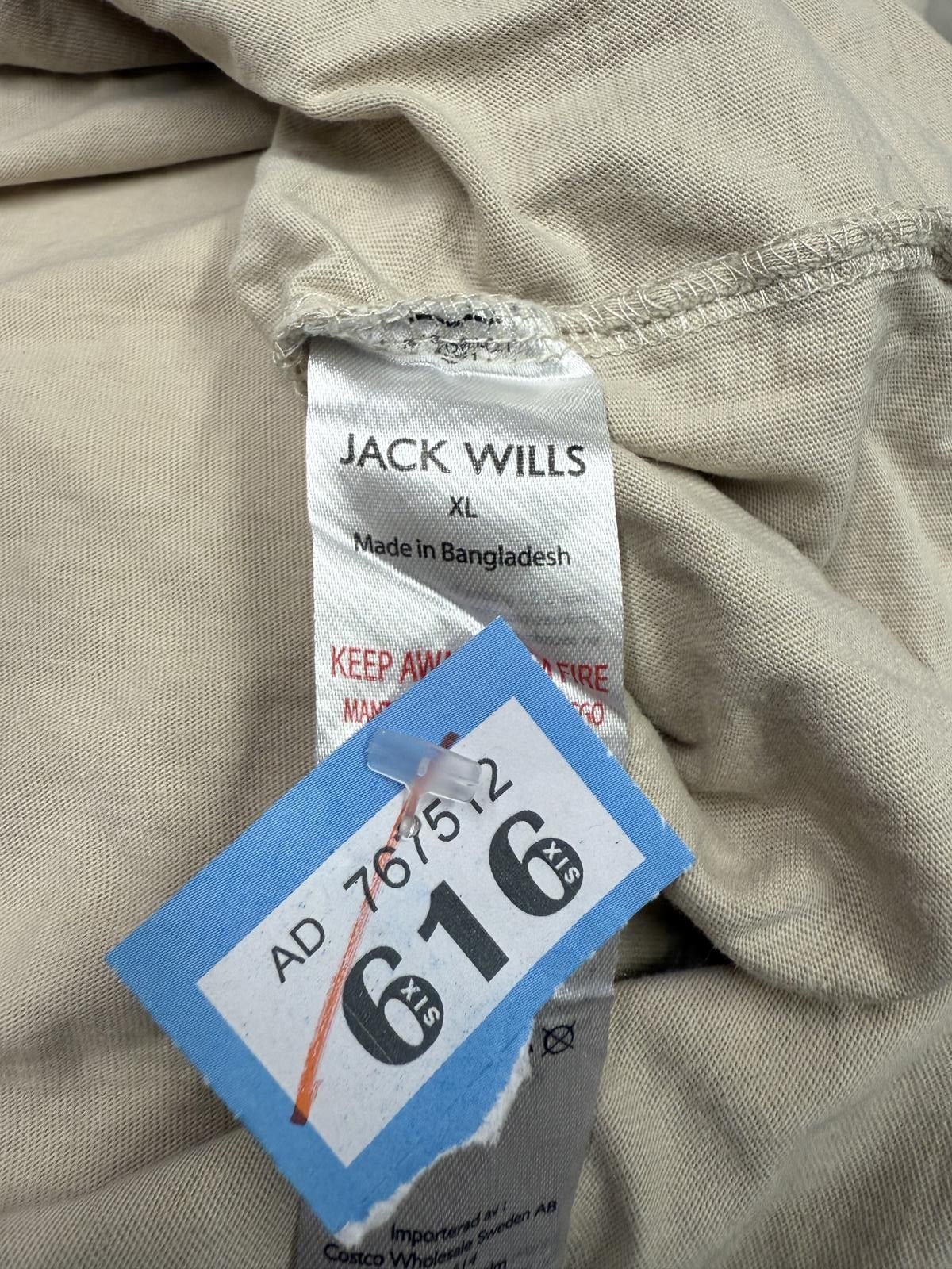 Jack Wills Jack Wills Men's Beige Crew Neck T-Shirt XL Size US XL / EU 56 / 4 - 2 Thumbnail