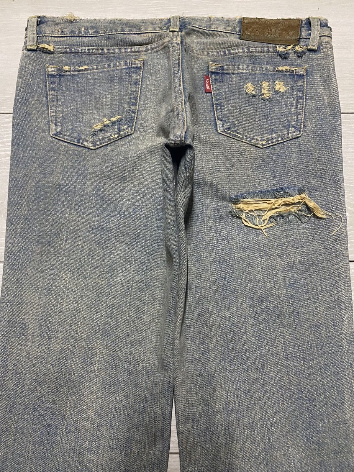 MOUSSY Vintage 2002 Moussy Mud Wash Distressed Bootcut Flare Jeans Size US 32 / EU 48 - 4 Thumbnail