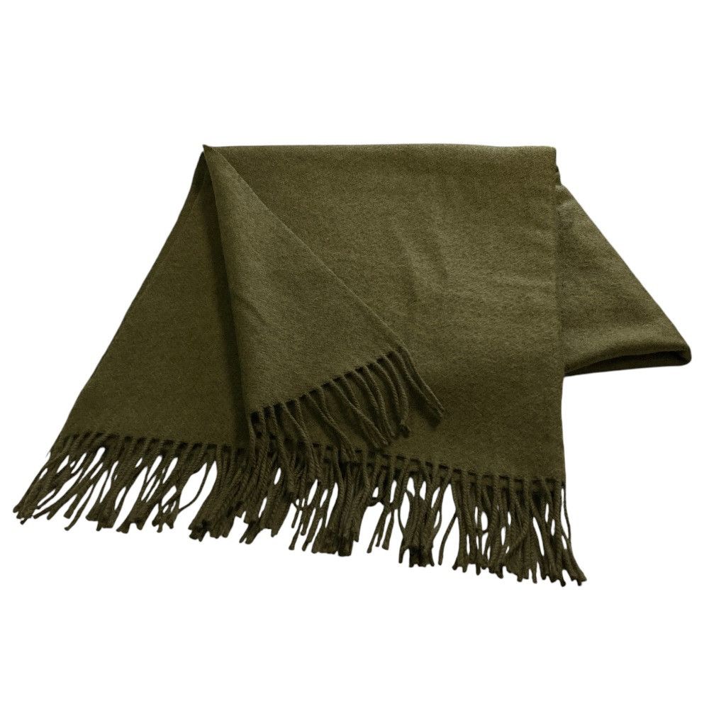 Other Yoji Yamamoto Yohji Yamamoto Wool Fringe Scarf Textile Scarf DUTY FREE for USA Size ONE SIZE - 1 Thumbnail