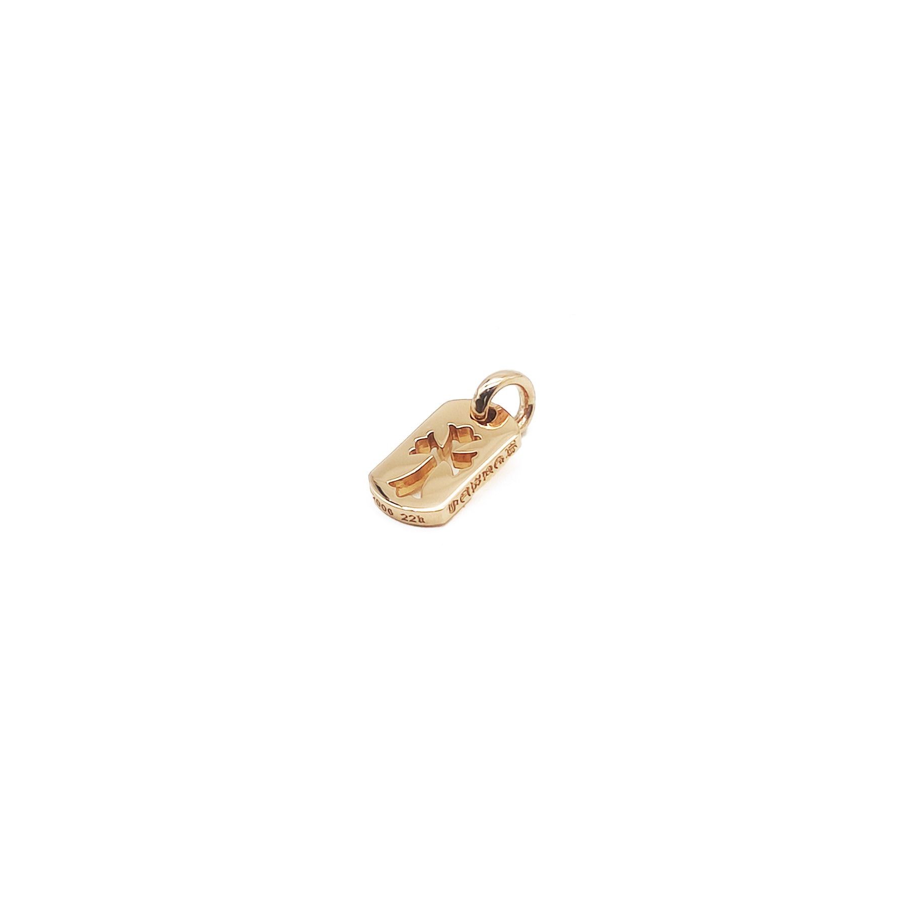 Chrome Hearts Chrome Hearts 22K Gold Cut-out Cross Dog Tag Pendant Size ONE SIZE - 2 Thumbnail