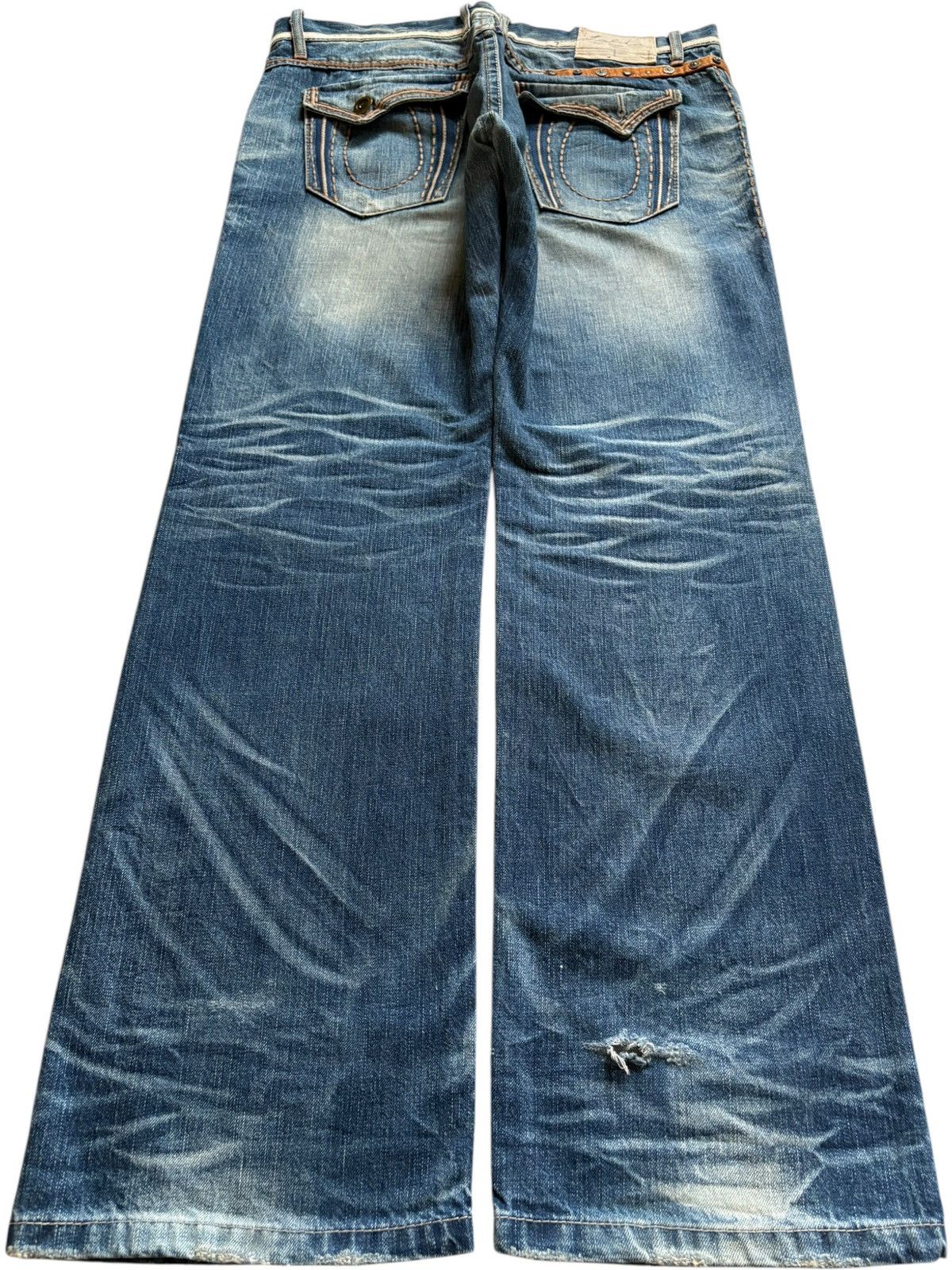 Dsquared2 Vintage Lolita Mud Wash Distressed Baggy Jeans Size 38" / US 16 / IT 52 - 1 Thumbnail