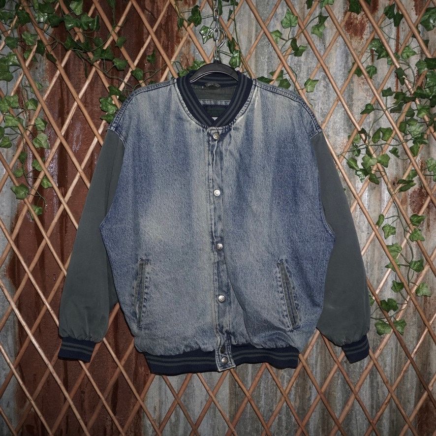 Vintage Large - Vintage Y2K button up bomber 1990s Letterman jacket Size US L / EU 52-54 / 3 - 1 Thumbnail