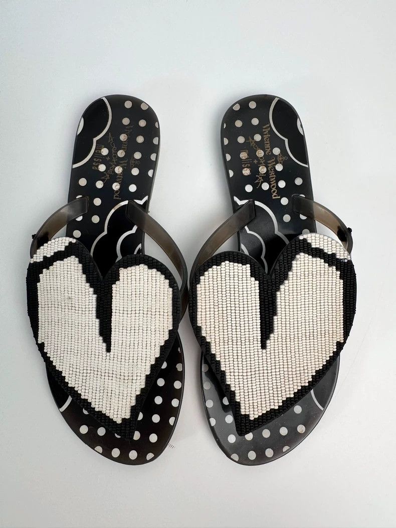 Vivienne Westwood Vivienne Westwood Love Heart Flip Flops Size US 5 / IT 35 - 3 Thumbnail