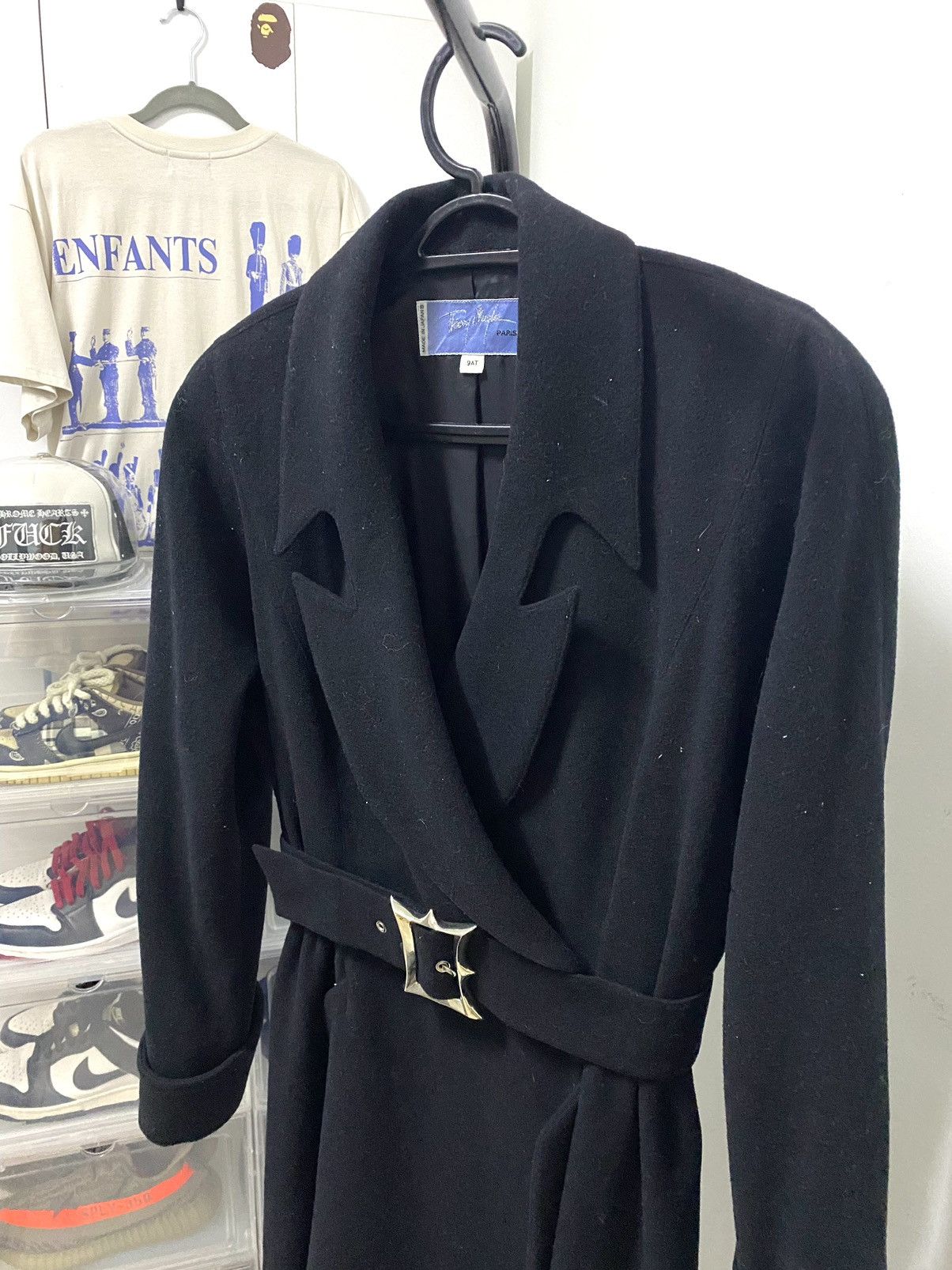 Thierry Mugler 90s Runway Thierry Mugler Coat Metal Buckle Belt Size M / US 6-8 / IT 42-44 - 5 Thumbnail