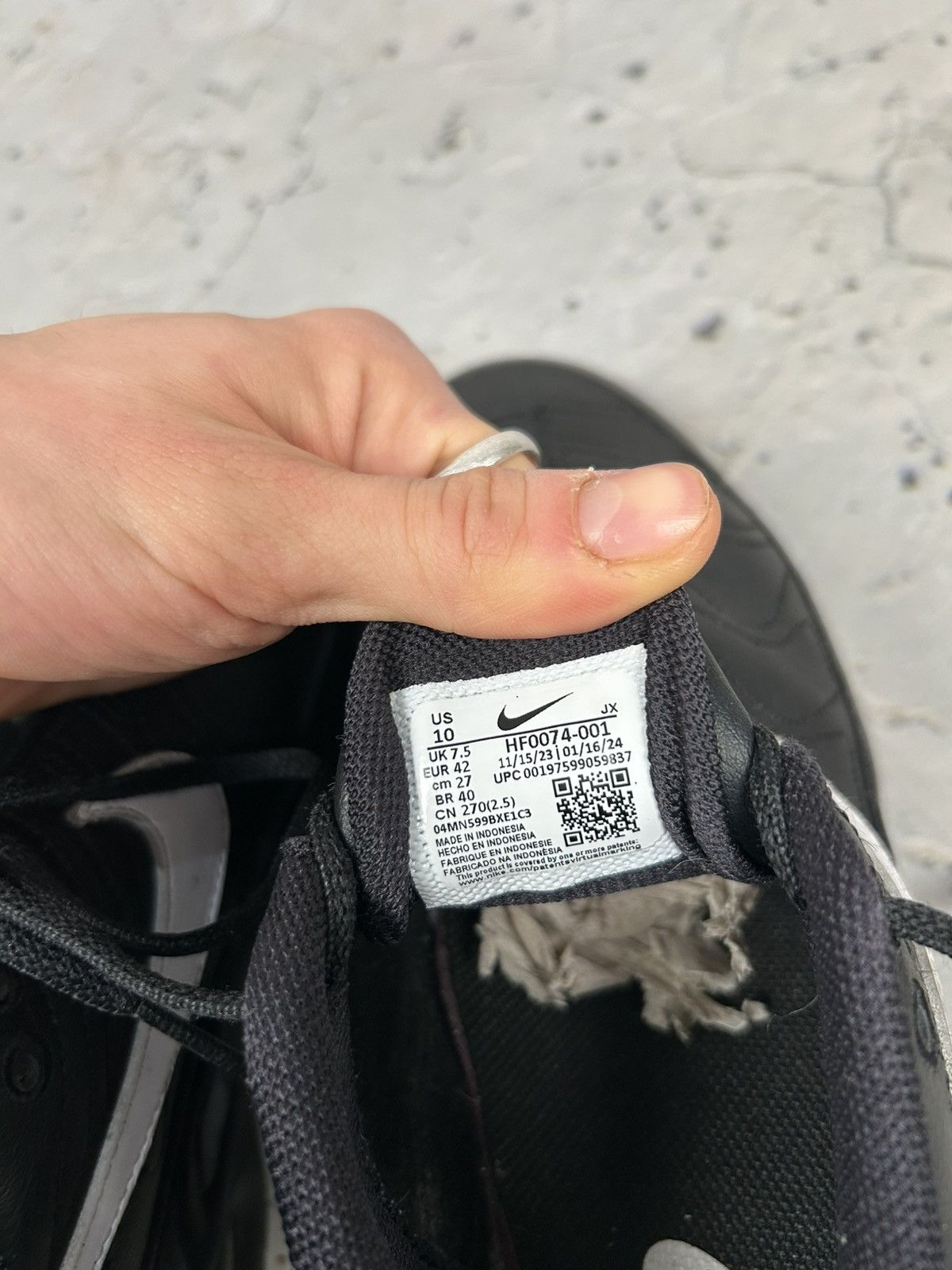 Nike Nike Air TN Black White Swoosh Streetwear Drill Rap Size US 8.5 / EU 41-42 - 10 Thumbnail