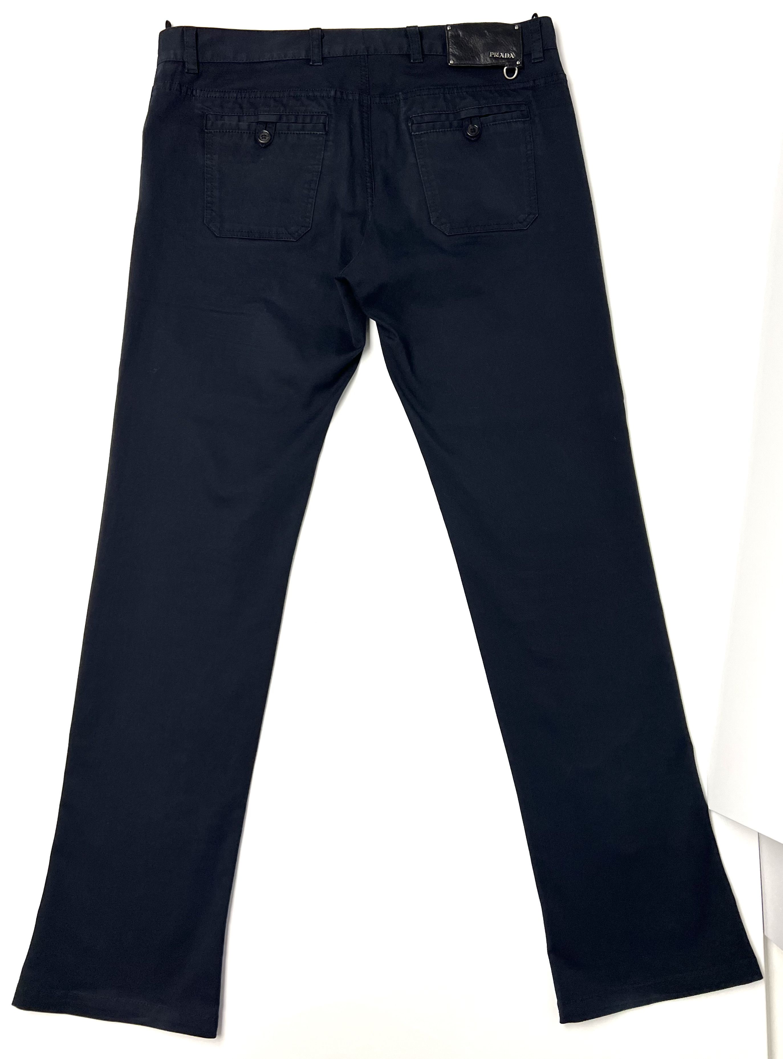Prada PRADA LINEA ROSSA COTTON BLEND FLARE LEG CASUAL PANTS Size US 36 / EU 52 - 6 Thumbnail