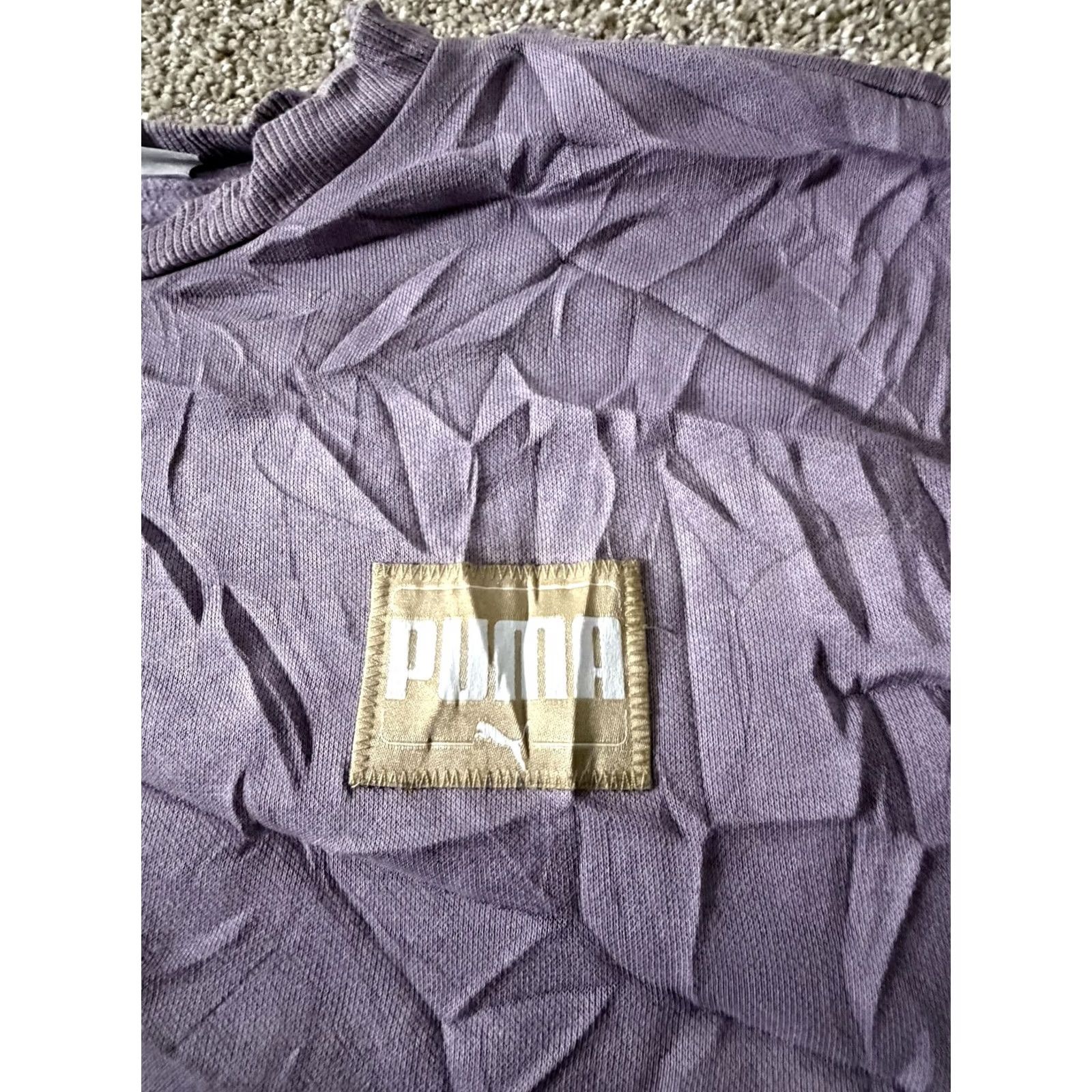 Puma PUMA Sweatshirt Mens Medium Purple Fleece Pullover Crewneck Logo Casual Size US M / EU 48-50 / 2 - 4 Thumbnail