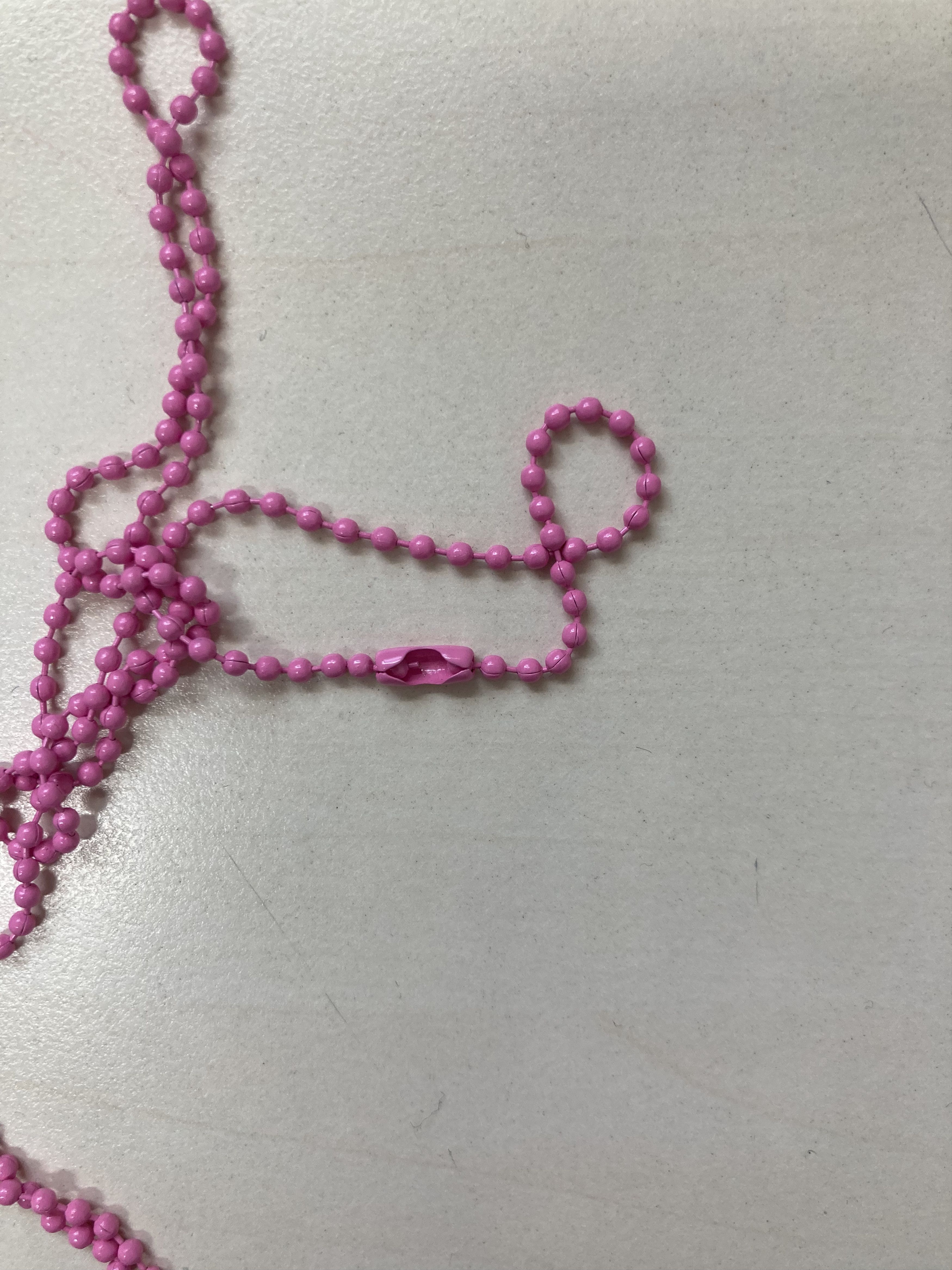 Chrome Hearts Chrome Hearts Resin Cross Pendant Ball Chain Pink Necklace Size ONE SIZE - 6 Thumbnail