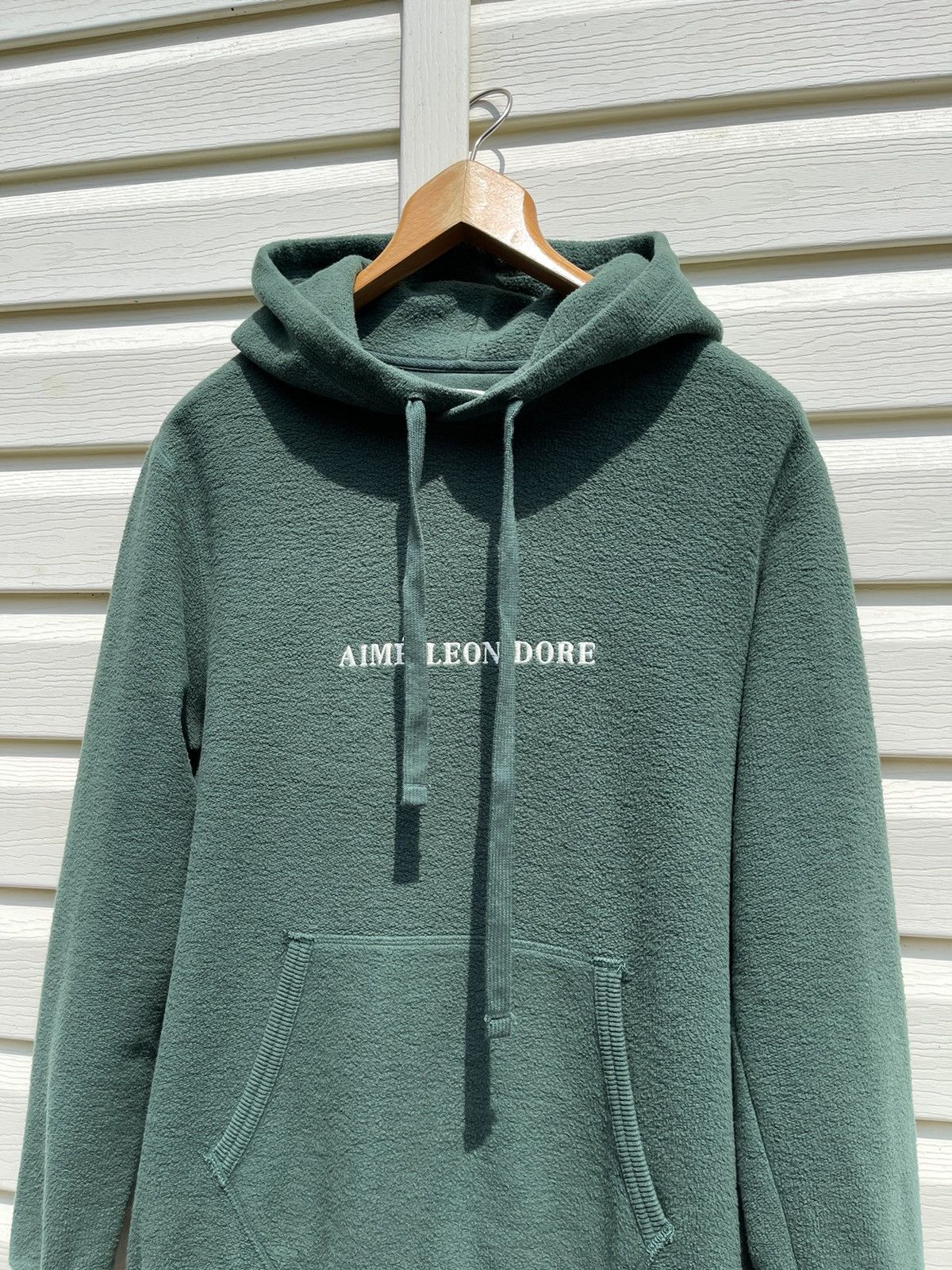 Aime Leon Dore Embroidered Logo Reverse Fleece Hoodie