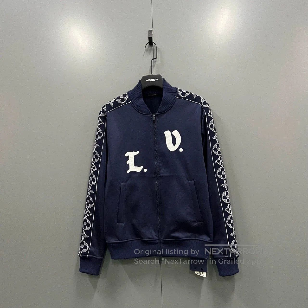 Louis Vuitton Louis Vuitton Bird Crane Blue Embroidered Sukajan