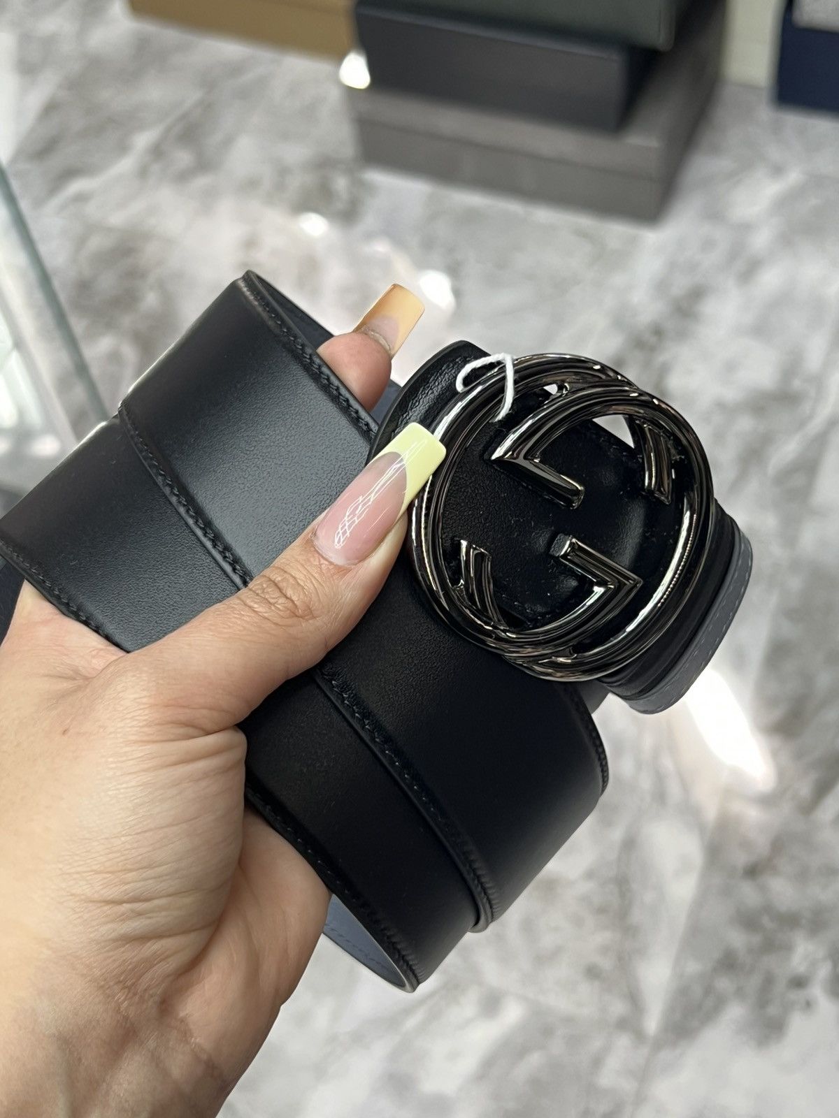 Gucci Gucci Reversible Leather Belt Size 40 - 3 Thumbnail