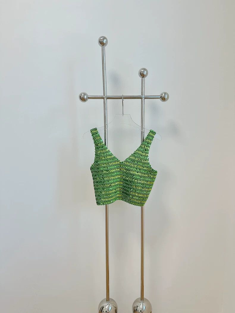 Gucci Green sequin vest 2502-Nextarrow