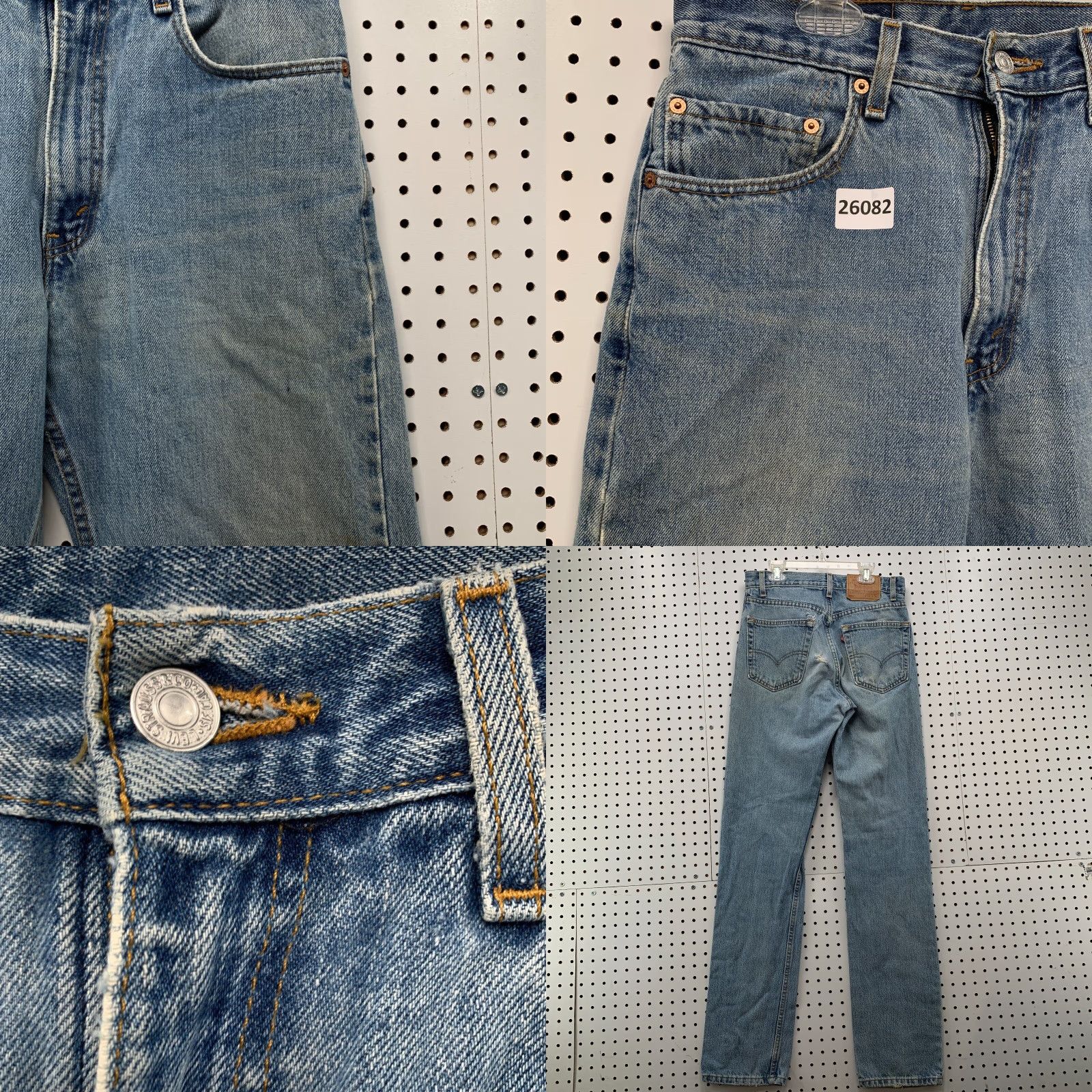 Levi's VINTAGE Levi's 505 Blue Denim Jeans Straight Leg Regular Fit 28x35 USA Mens Size US 28 / EU 44 - 8 Thumbnail