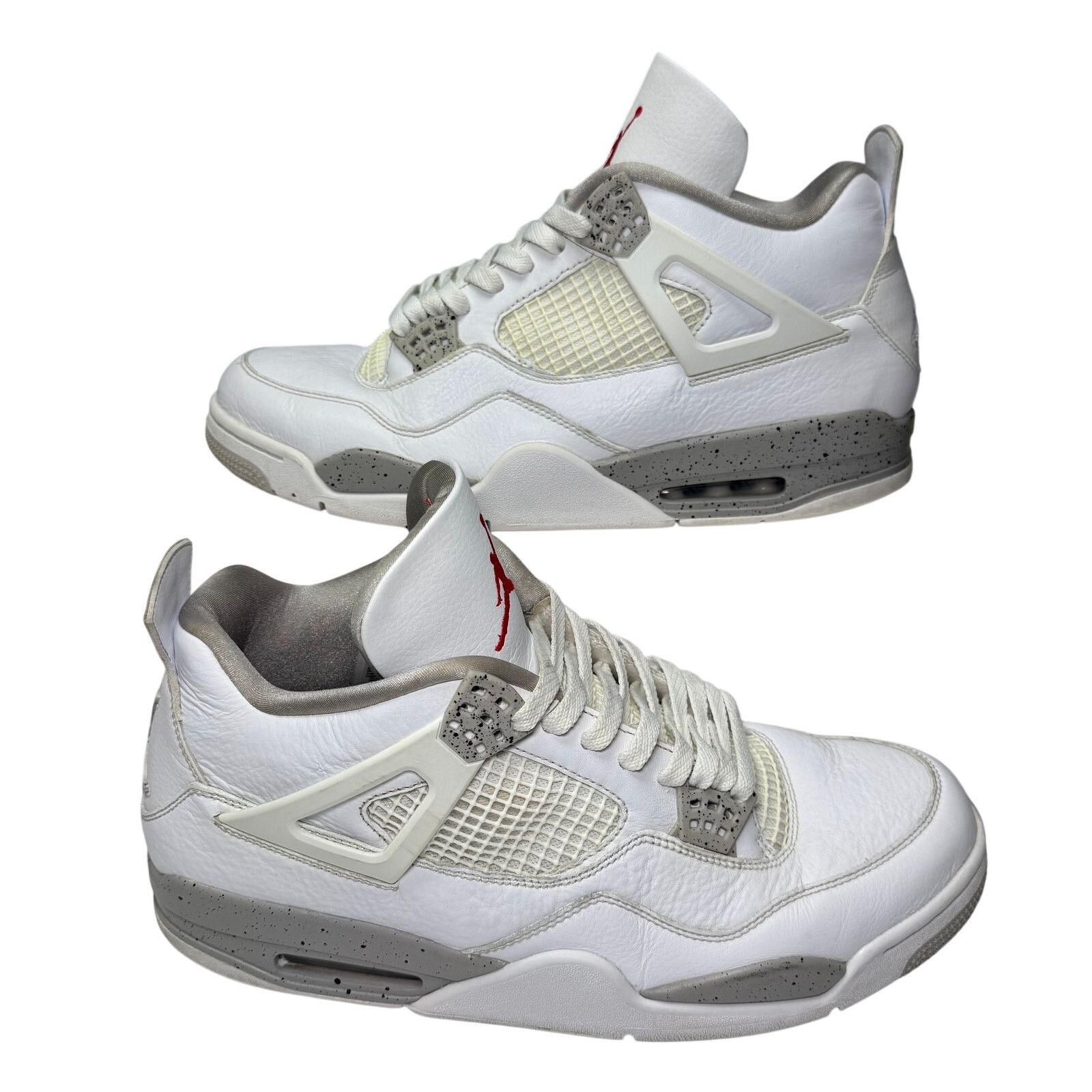 Nike Nike Air Jordan 4 IV Retro OG White Oreo Tech Grey Size US 13 / EU 46 - 2 Thumbnail
