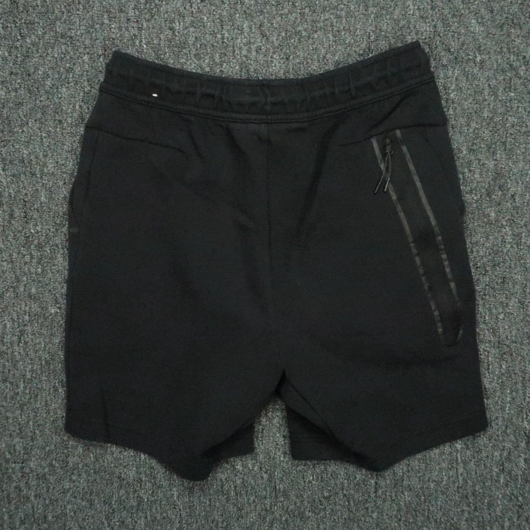 Nike Nike Shorts Mens Small Black Tech Fleece Zip Pocket Running Training Size US 29 - 4 Thumbnail