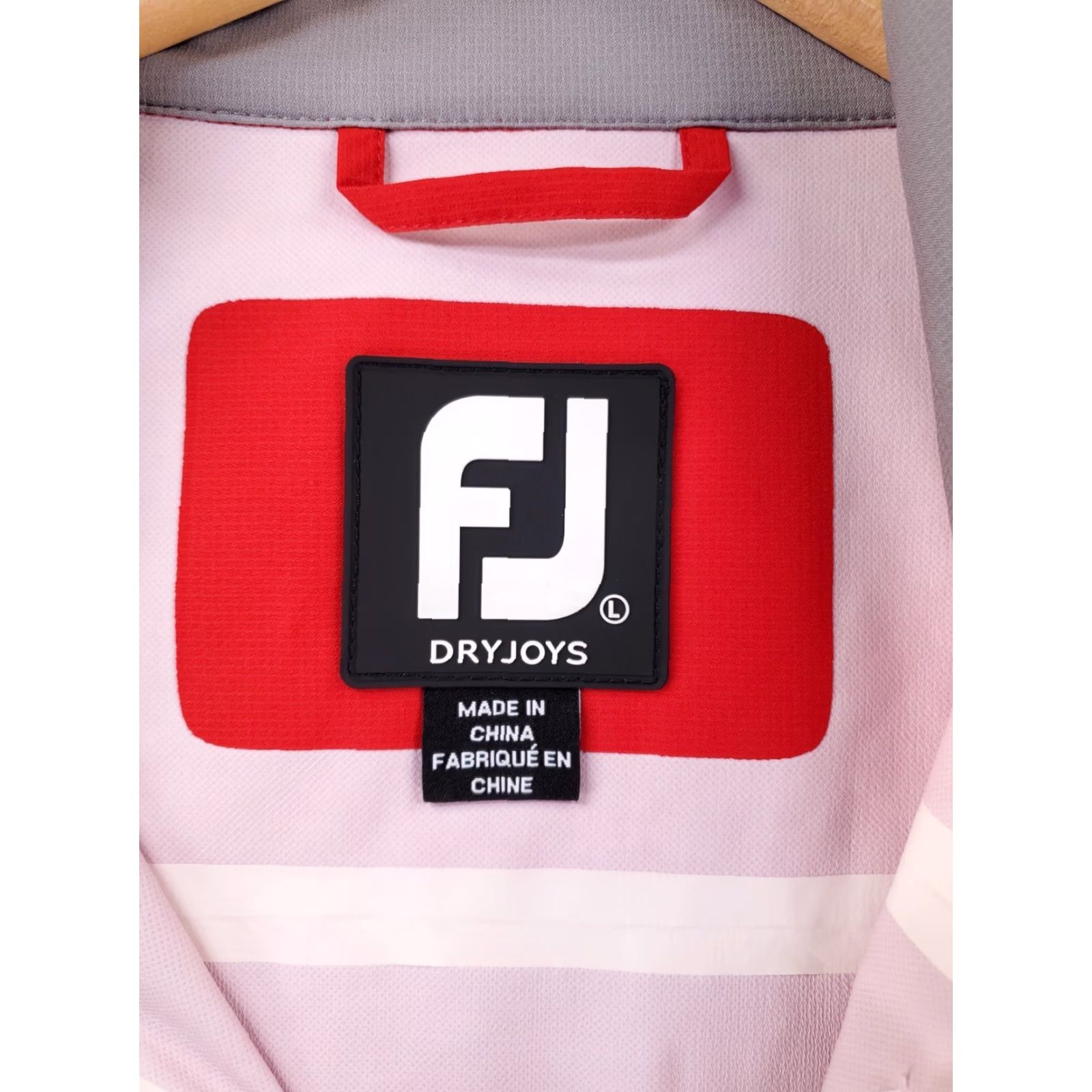 Footjoy FootJoy Dryjoys Hydrolite Full Zip Jacket Red Grey Performance Golf Mens L Size US L / EU 52-54 / 3 - 4 Thumbnail