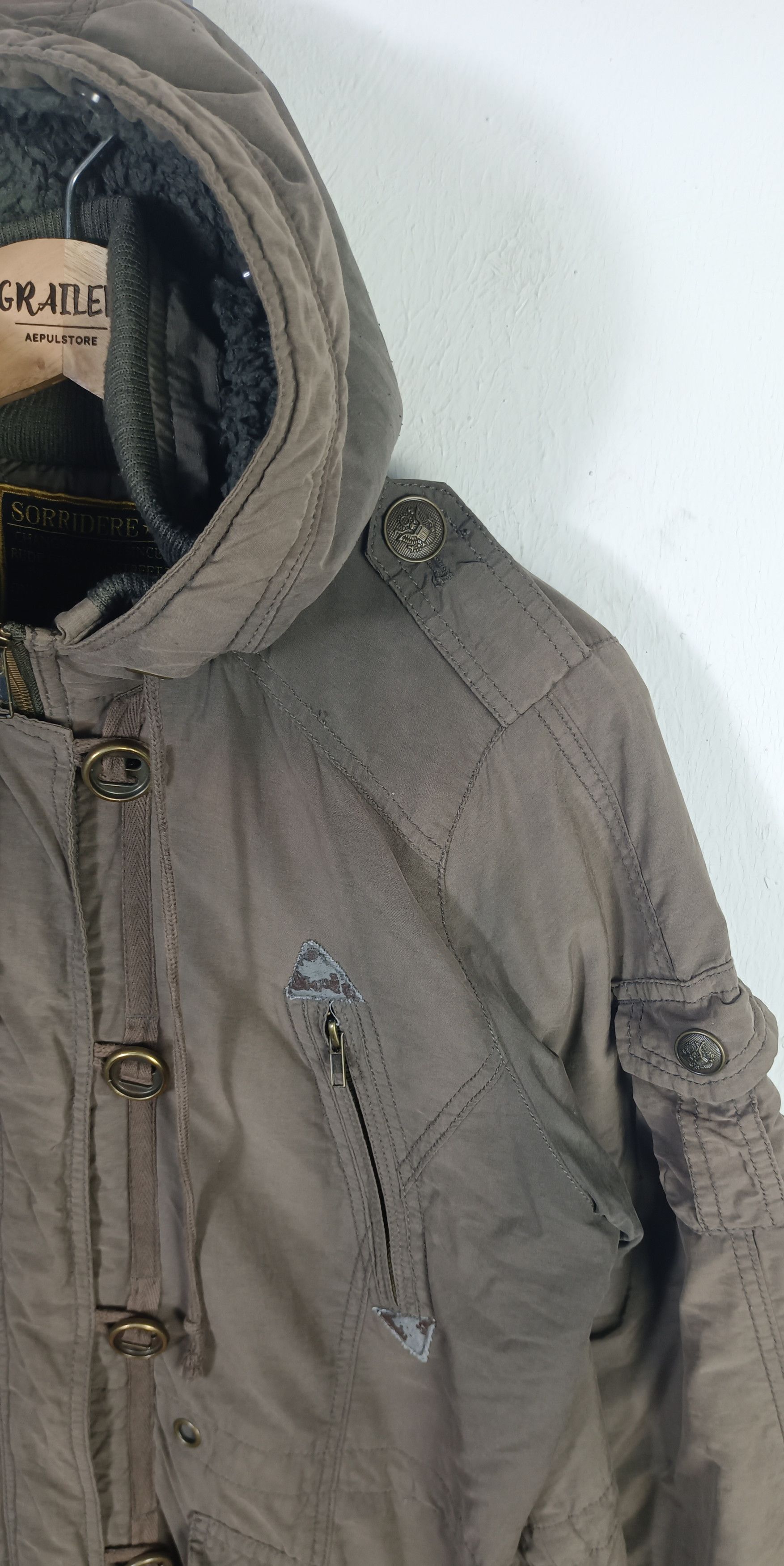 If Six Was Nine × Japanese Brand × Le Grande Bleu (L.G.B.) 🇯🇵Sorridere Military"Sixty Five Spirit" Parka Multi Pocket Size US L / EU 52-54 / 3 - 7 Thumbnail