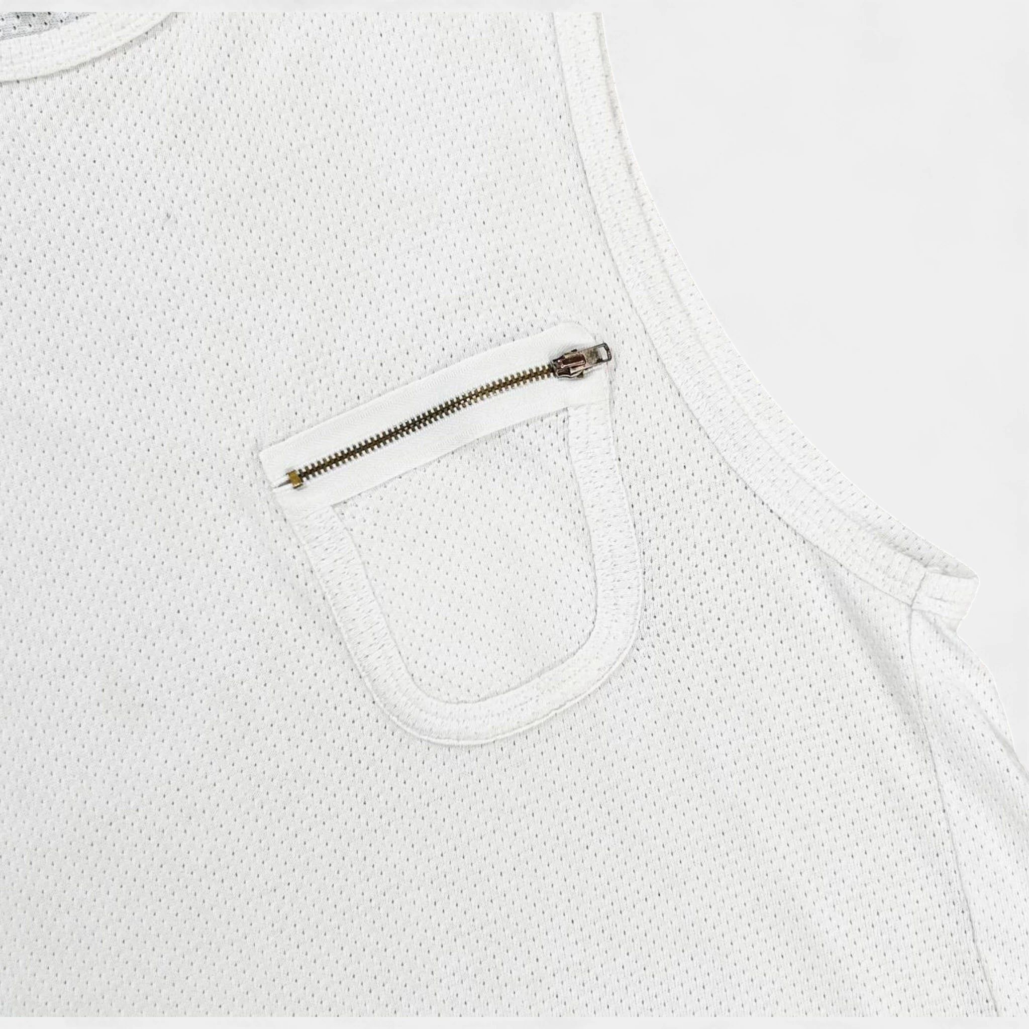 Raf Simons Raf Simons 2005 Zipper-Pocket Sleeveless White Tank Top Size US M / EU 48-50 / 2 - 3 Thumbnail