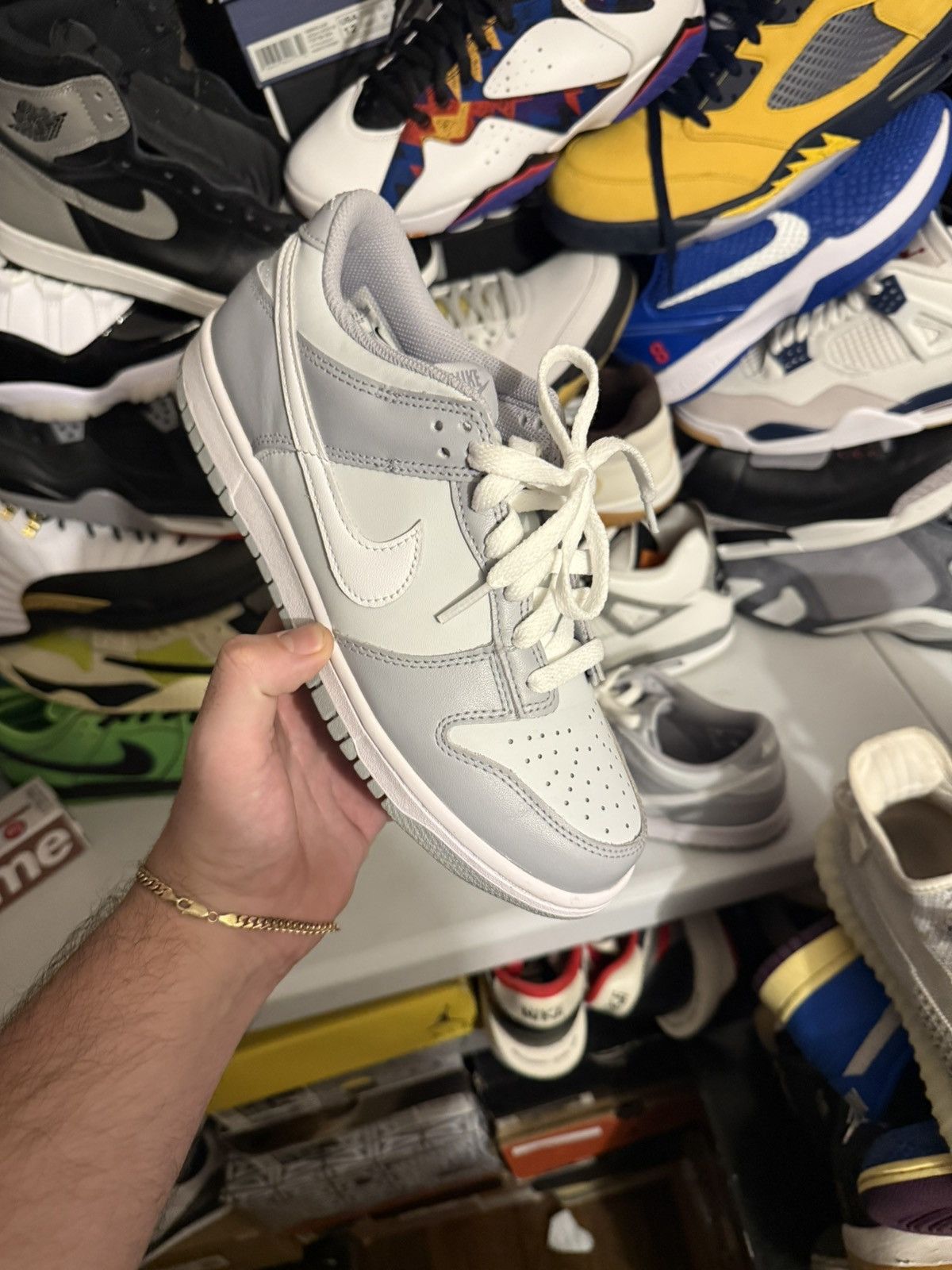 Nike Nike dunk low 2 tone grey size 7 Size US 7 / EU 40 - 1 Thumbnail
