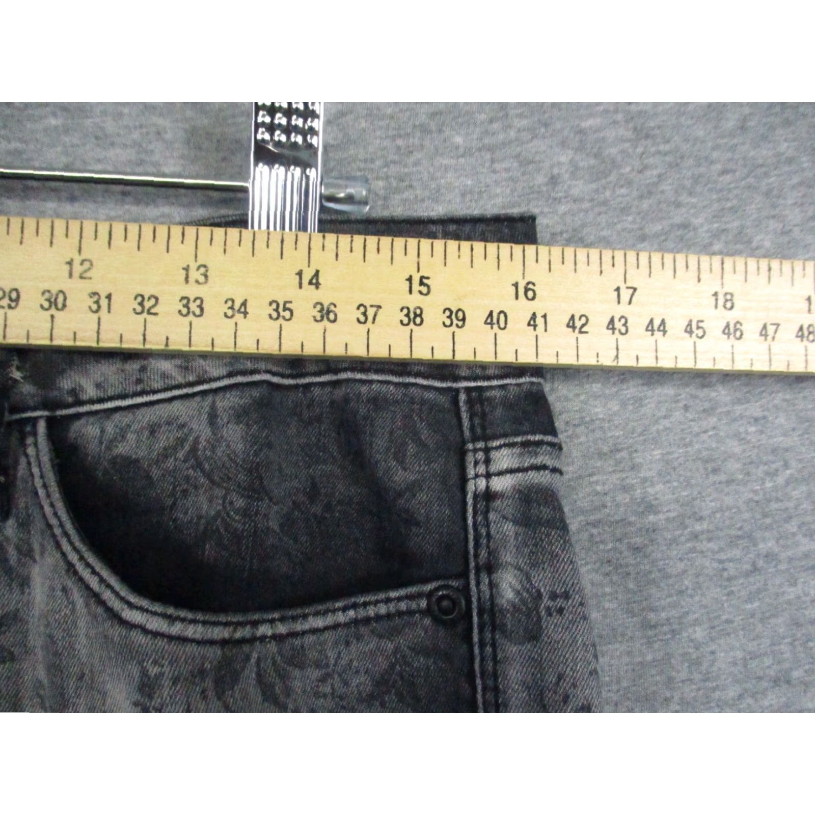 NYDJ NYDJ Alina Jeans Women's 6 Floral Pattern Gray Lift Tuck Stretch Denim Jegging Size 28" / US 6 / IT 42 - 4 Thumbnail