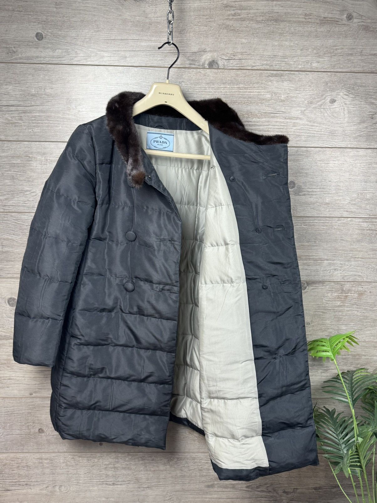 Prada Prada Luxury Puffer down jacket with mink collar Size M / US 6-8 / IT 42-44 - 3 Thumbnail