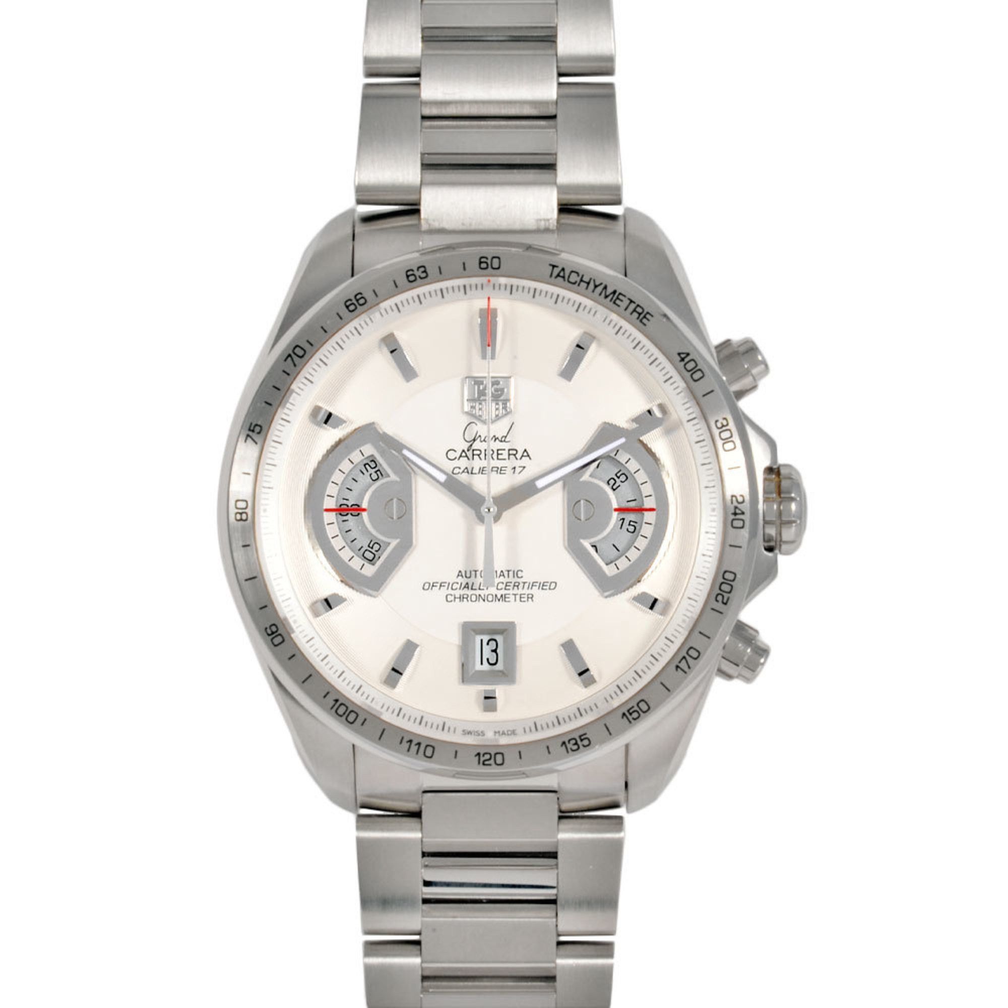 Tag Heuer TAG Heuer CAV511B.BA0902 Grand Carrera Calibre 17 RS Automatic Watch, White Dial, Men's Size ONE SIZE - 1 Thumbnail