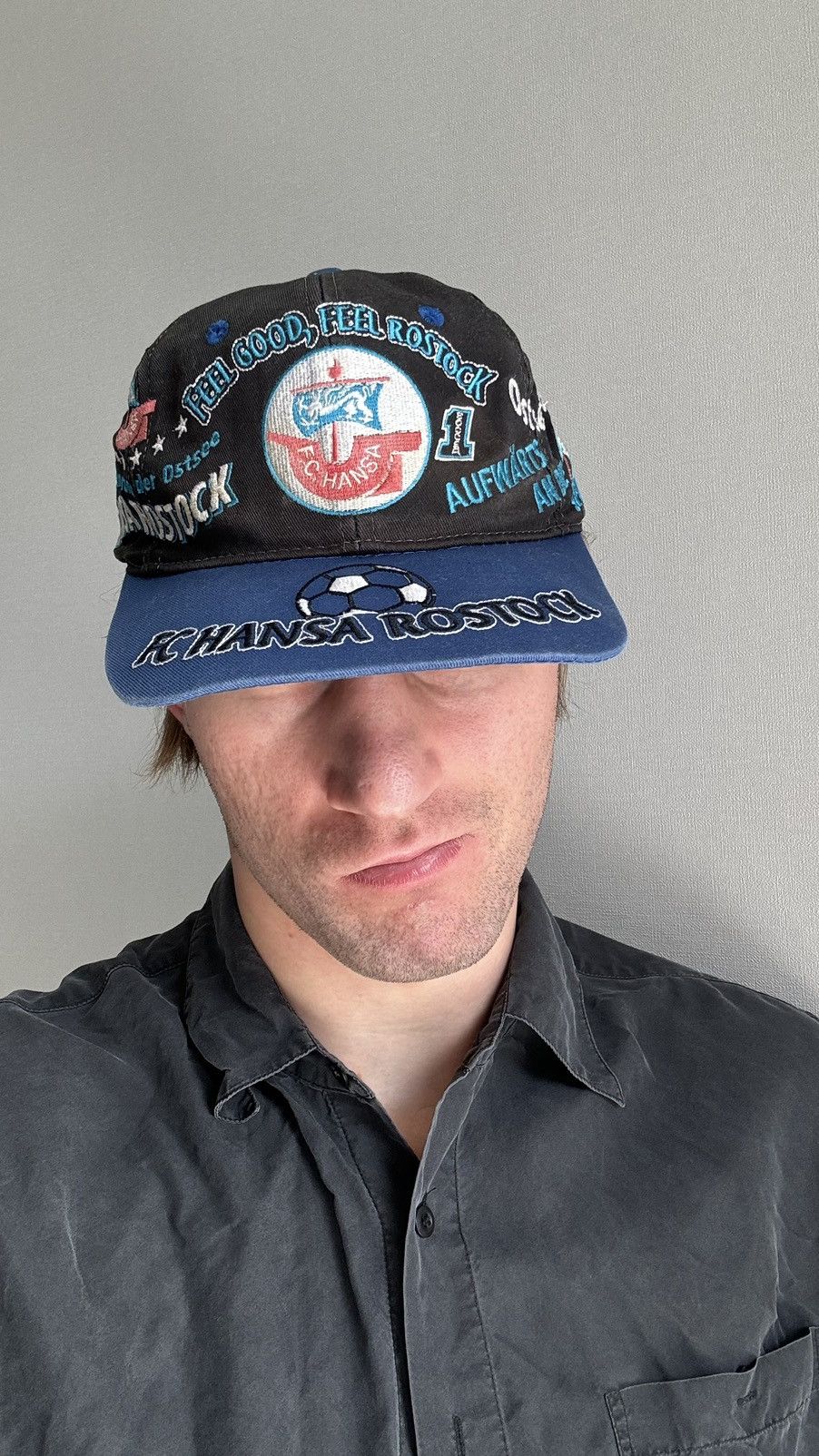 Vintage FC HANSA ROATOCK Vintage Snapback Cap Size ONE SIZE - 7 Thumbnail