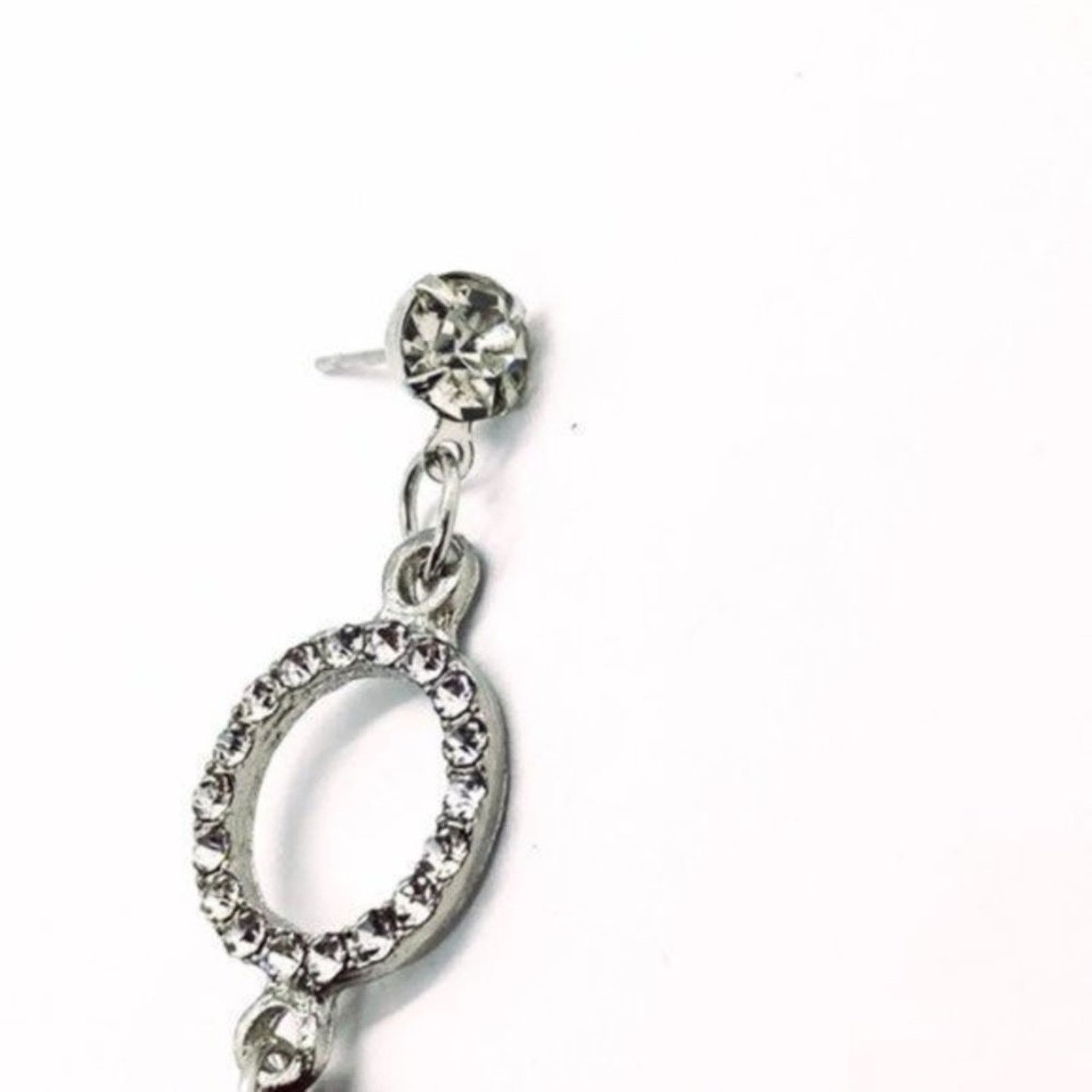 Other NWT Silver-Tone Rhinestone Painted Wood Dangle Earrings Size ONE SIZE - 4 Thumbnail