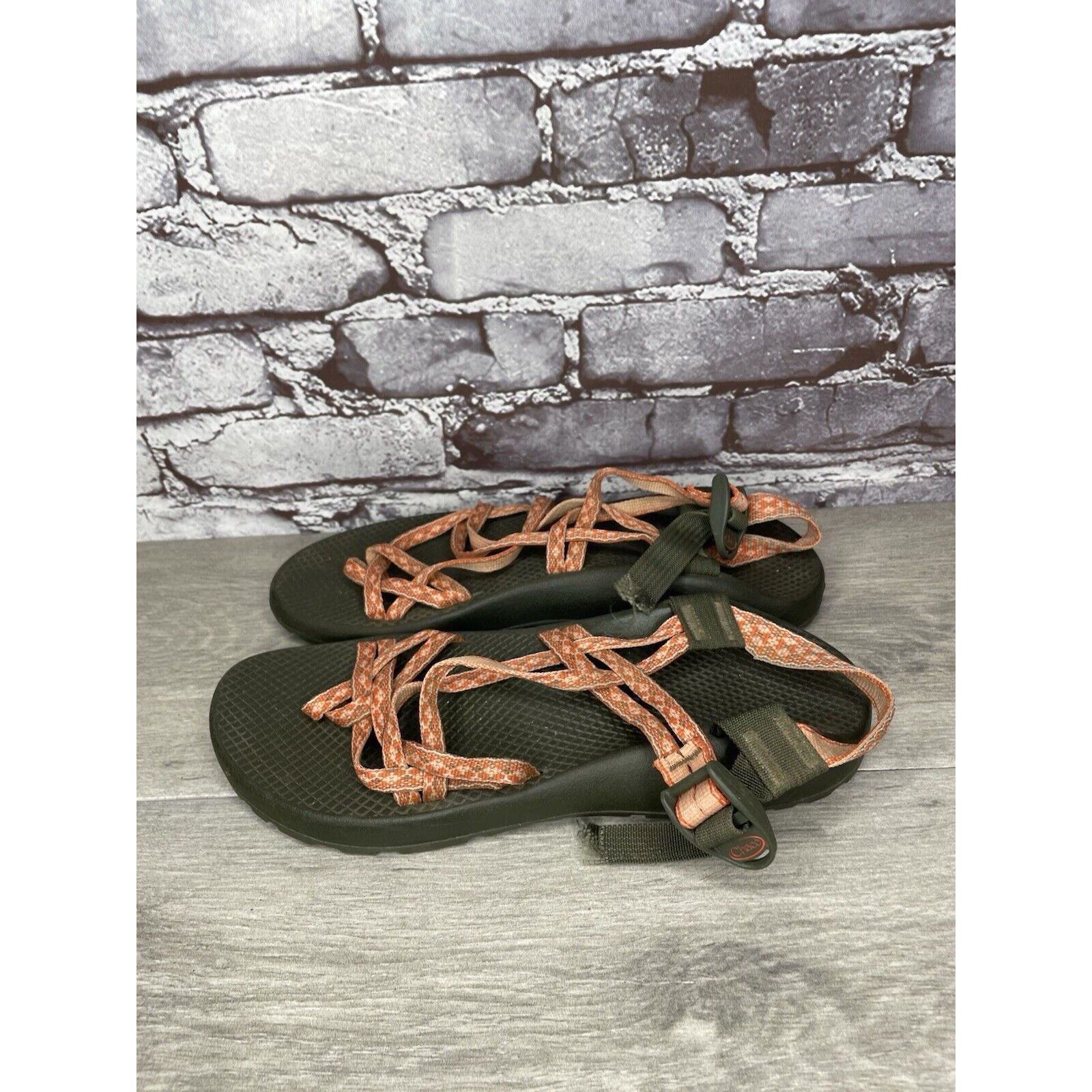 Chaco Chaco Orange Nylon Textile Hiking Toe Ankle Strap Sandals Wo Size US 11 / IT 41 - 12 Thumbnail