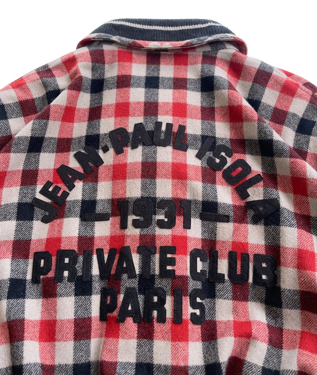 Japanese Brand Jean Paul Isola Red Plaid Bomber Jacket Size US L / EU 52-54 / 3 - 10 Thumbnail