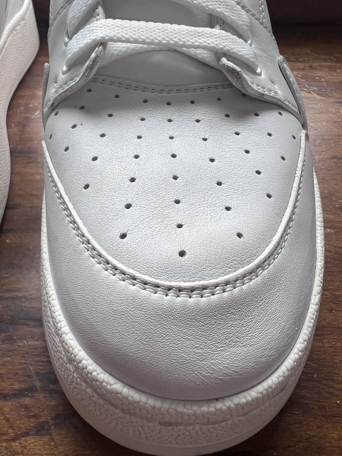 Saint Laurent Paris $1.3K Lax dirty white mid-top sneakers, EU43.5/US10.5 Size US 10.5 / EU 43-44 - 19 Thumbnail
