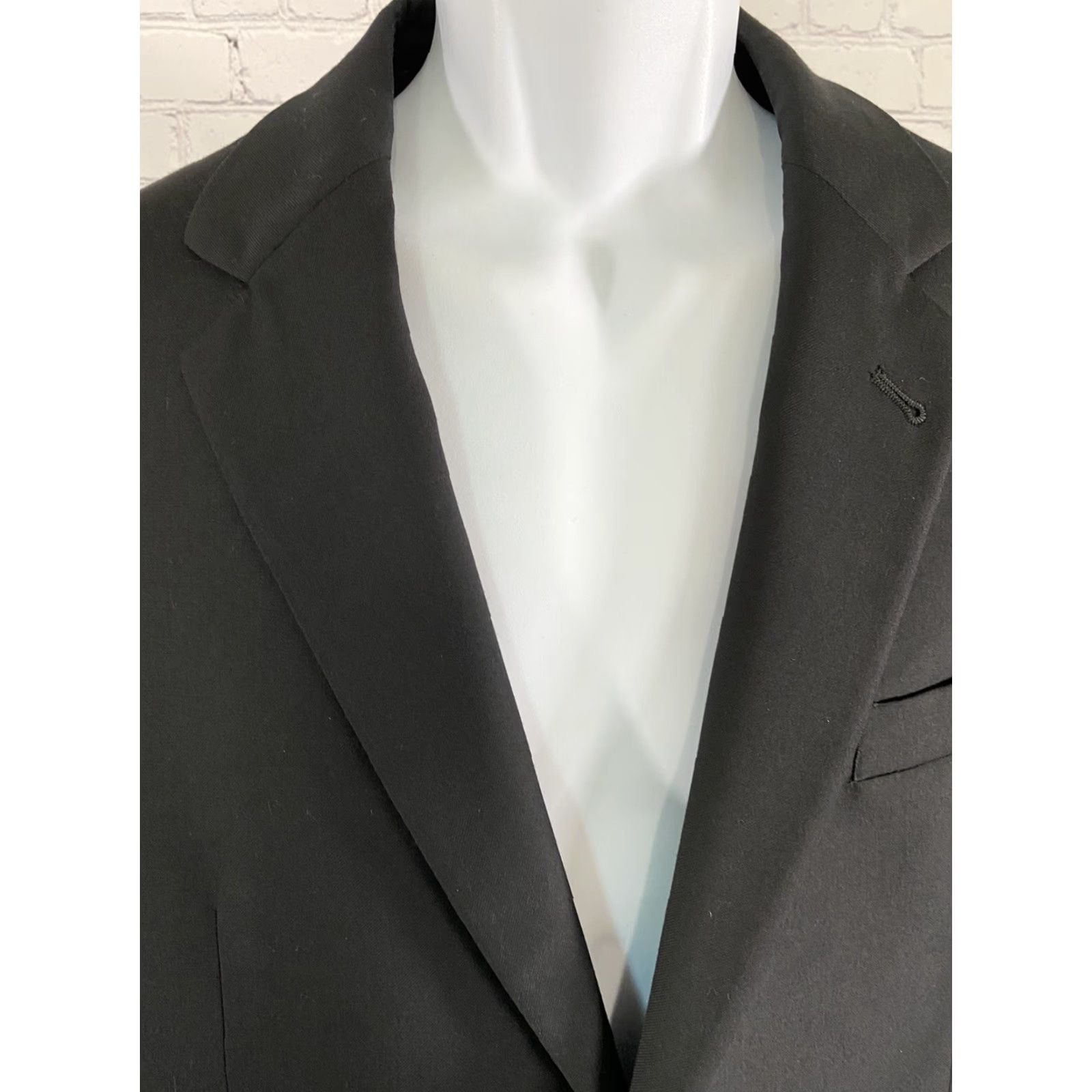 Jos. A. Bank Jos. A. Bank Black Wool Two Button 2B Signature Collection Blazer Jacket 43R Size 46R - 3 Thumbnail