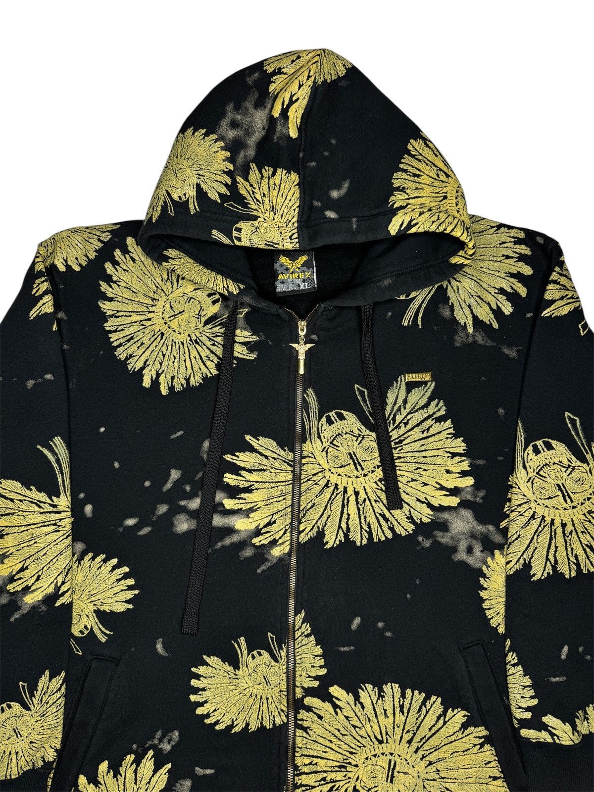 Avirex Vintage Y2K Avirex Zip Up Hoodie Size US XL / EU 56 / 4 - 2 Thumbnail
