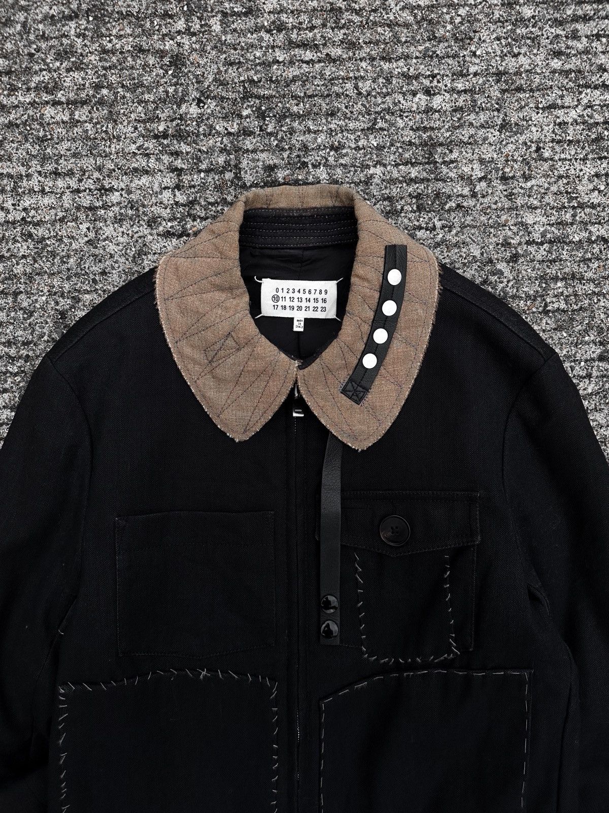 Maison Margiela Maison Margiela Surgery Stitch Military Black Jacket Size US M / EU 48-50 / 2 - 3 Thumbnail