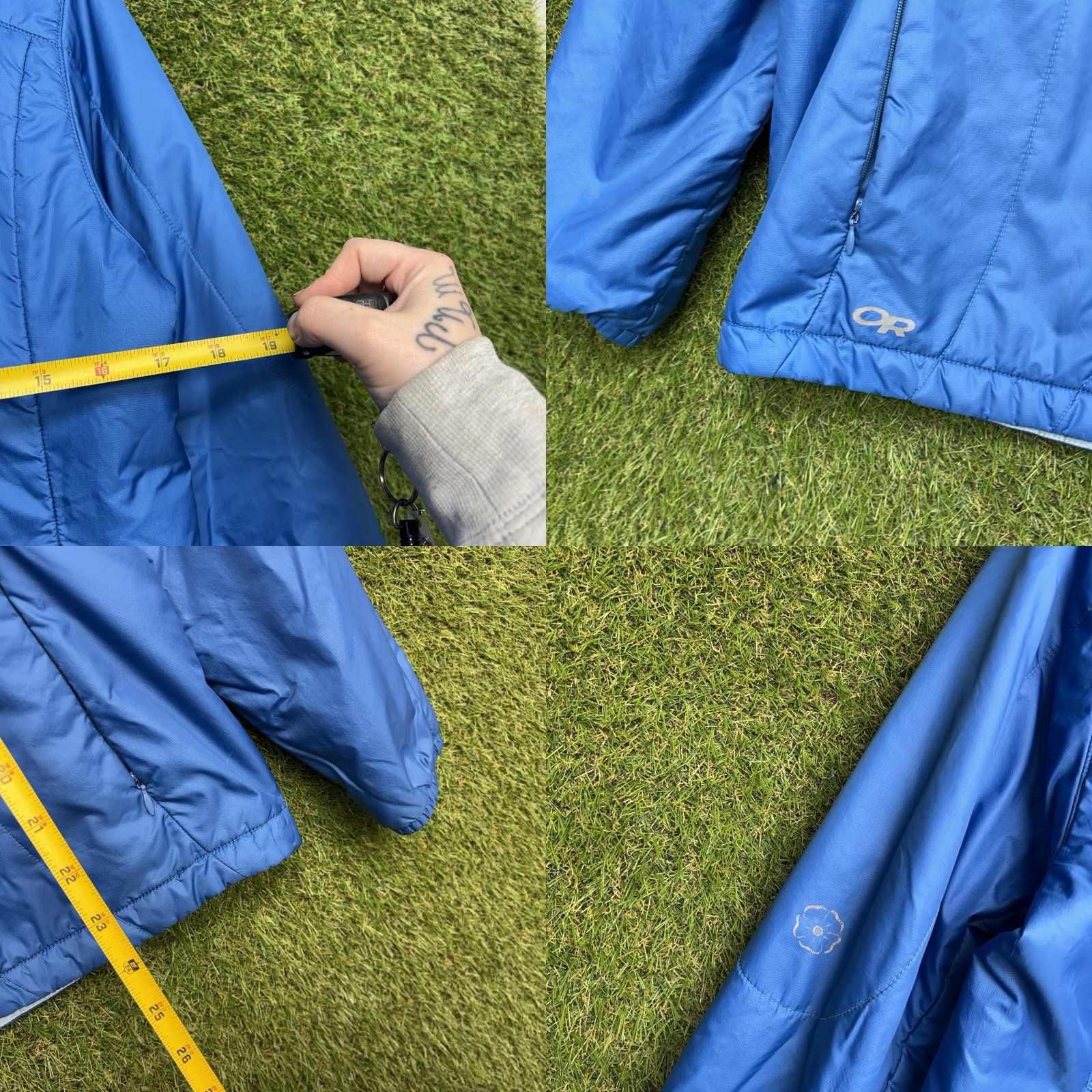 Outdoor Research Outdoor Research Jacket Womens Medium Aqua Hooded Zip Down Outdoor Hiking Jacket Size M / US 6-8 / IT 42-44 - 8 Thumbnail