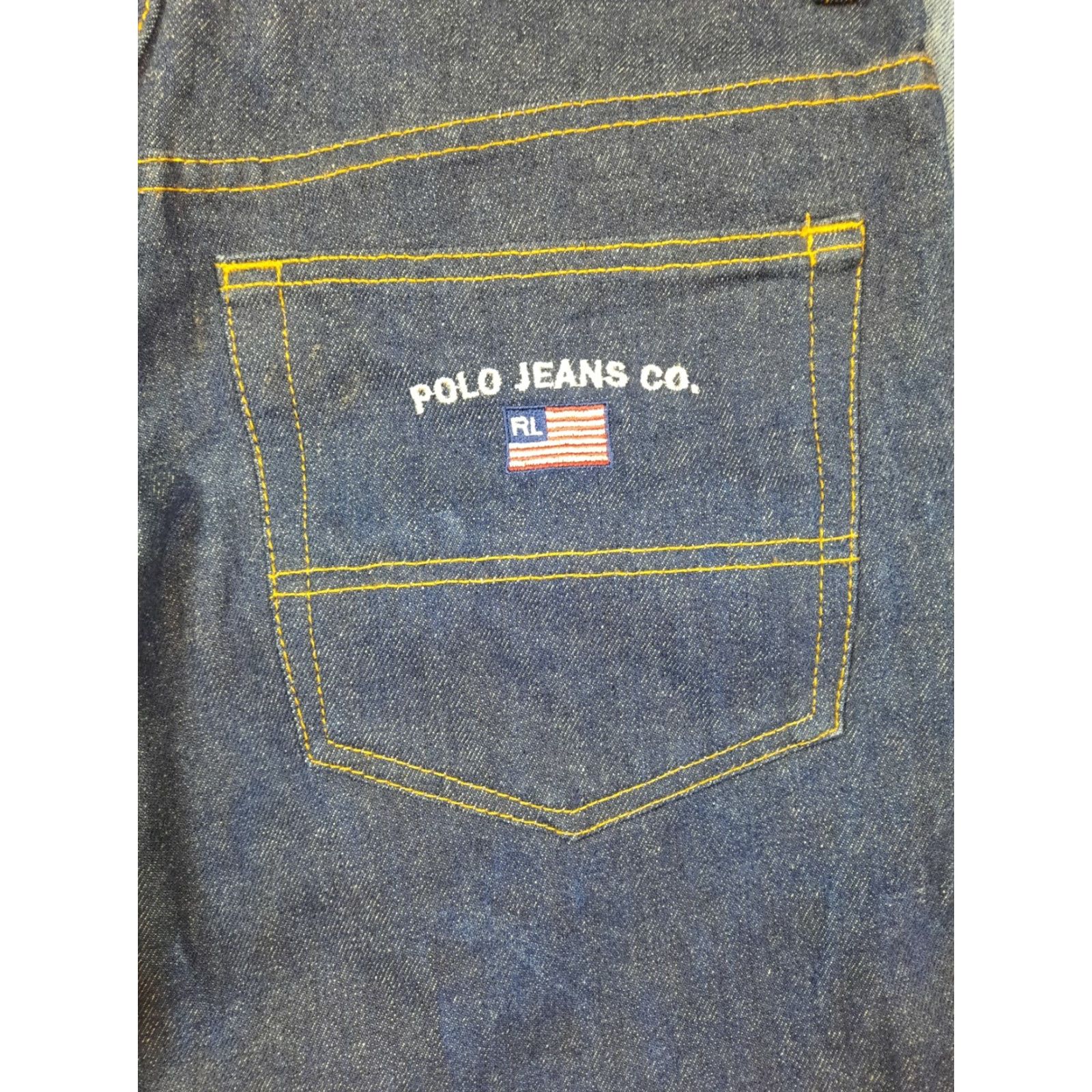 Polo Ralph Lauren Polo Ralph Lauren Jeans Co Men's 32x30 Straight Relaxed Dark Wash Blue Denim Jeans Size US XS / EU 42 / 0 - 5 Thumbnail