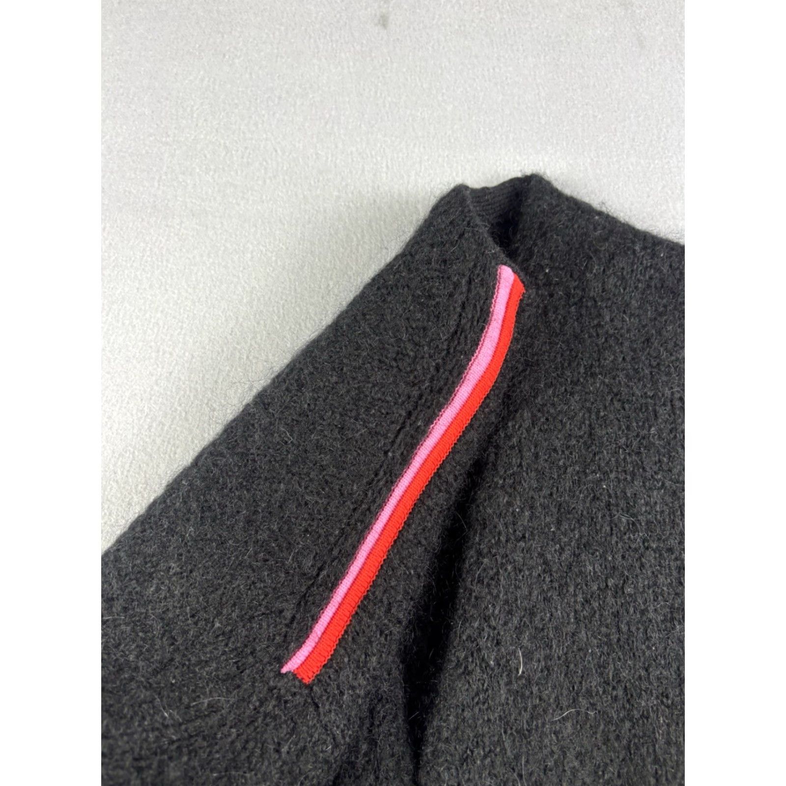 Zadig & Voltaire Zadig & Voltaire Cardigan Women’s XS Black Open Front Sweater Wool Blend Knit V-Neck Logo Long Sleeve Casual Workwear Size XS / US 0-2 / IT 36-38 - 4 Thumbnail