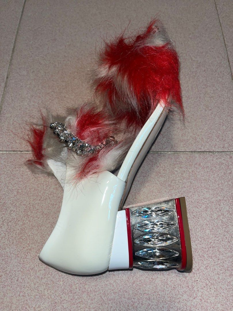 Miu Miu Miu Miu Faux Fur Heels Size US 10 / IT 40 - 5 Thumbnail